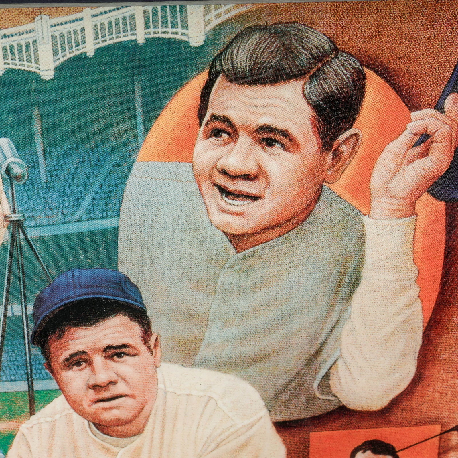 (2 pc) Framed Retro Baseball Posters - 14