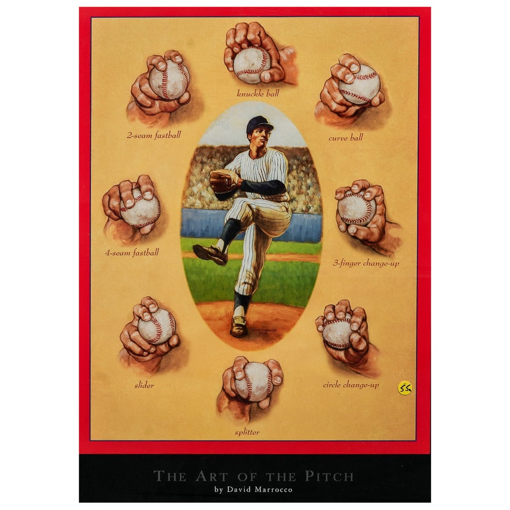 (2 pc) Framed Retro Baseball Posters - 3
