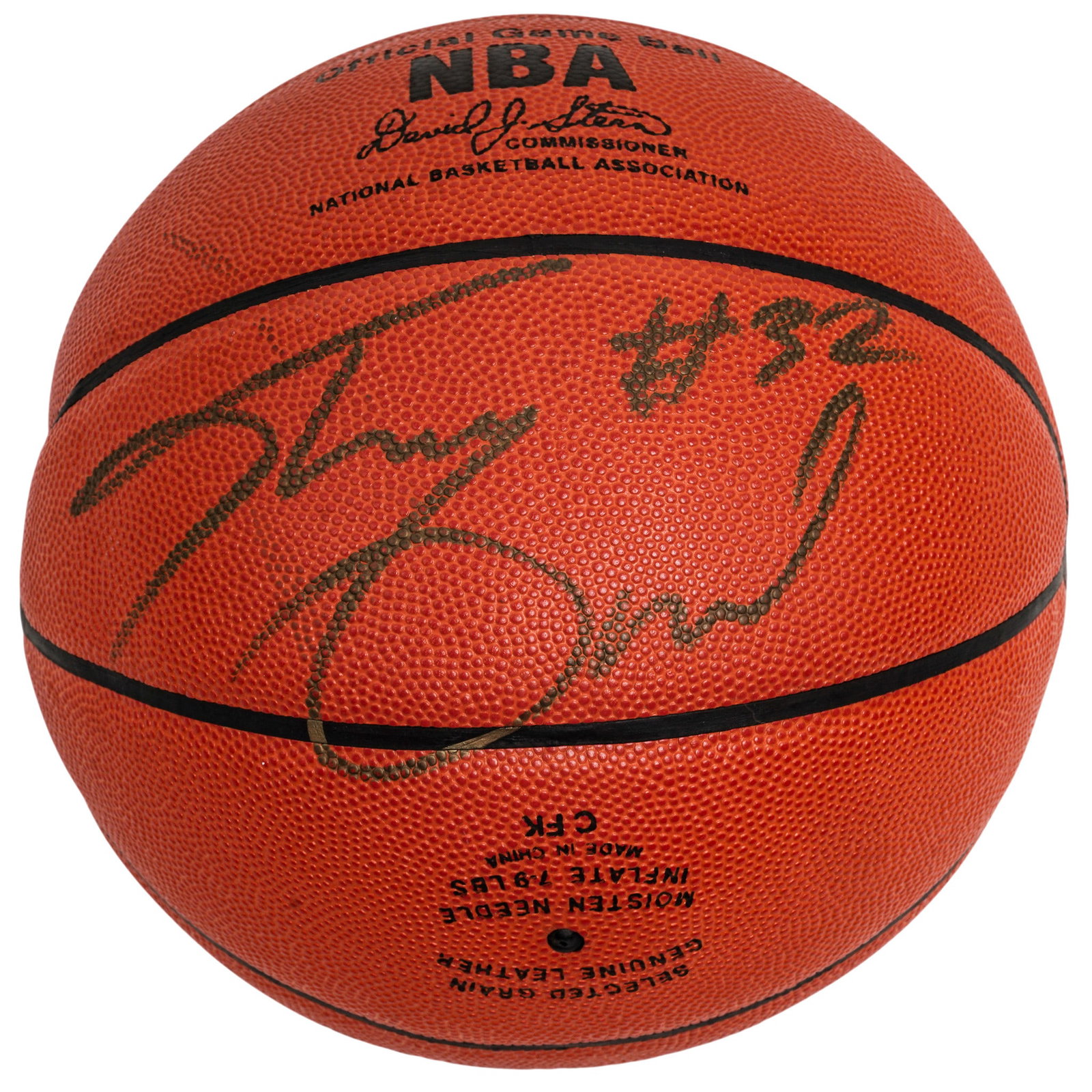 Shaquille O'Neal Signed #32 Spalding Basketball (1 of 2)