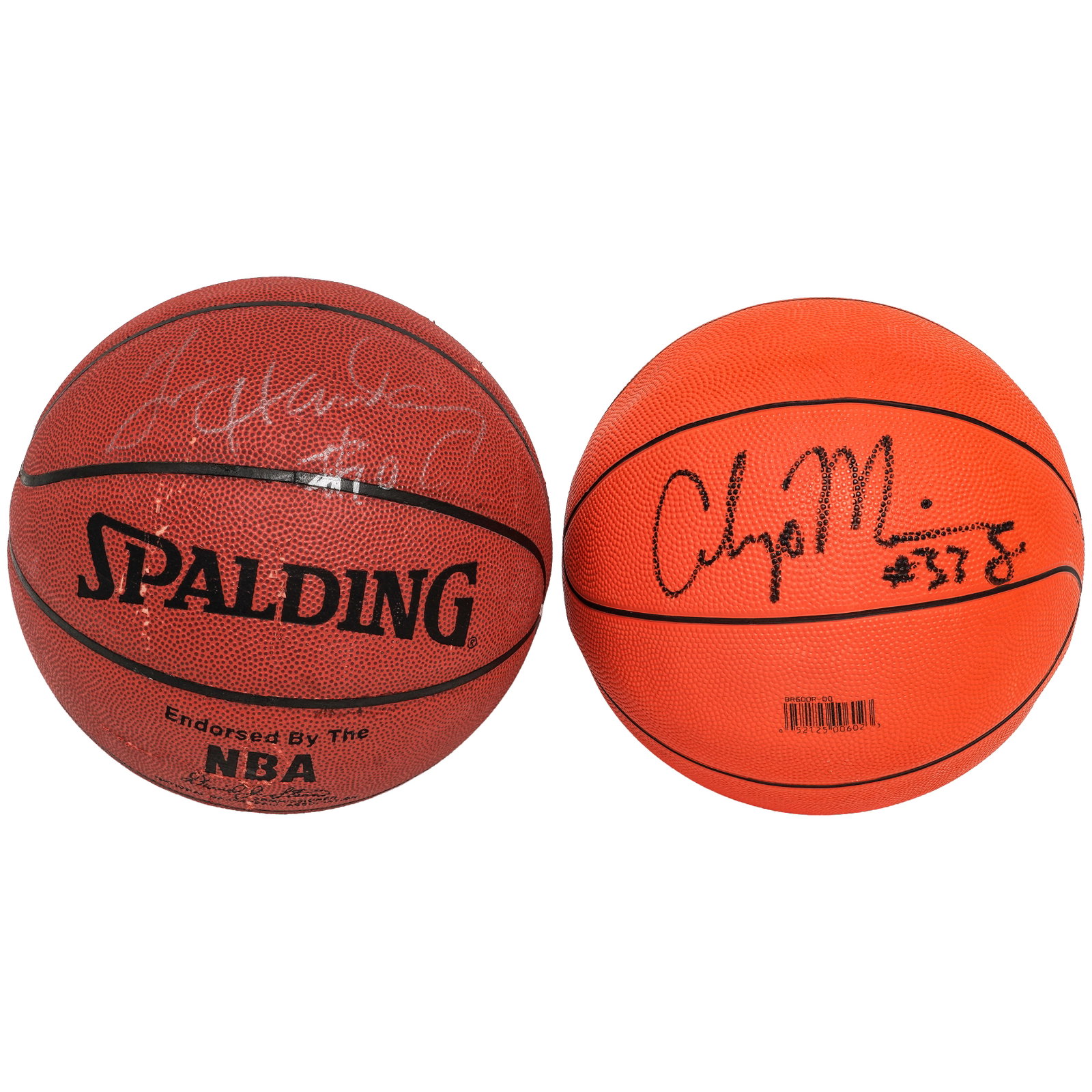 (2 pc) Tim Hardaway & Alonzo Mourning Signed Basketballs (1 of 4)