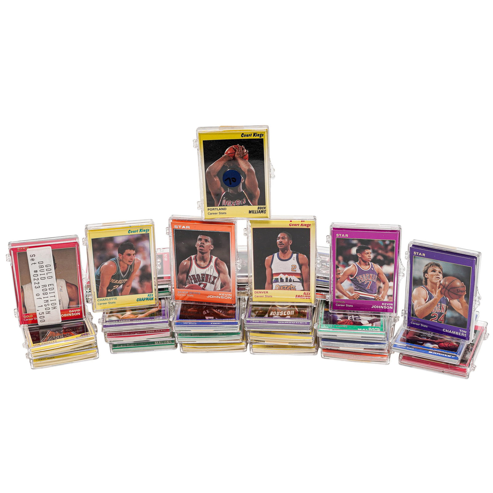 Lot of Limited Edition Star Basketball Cards: Lot of Limited Edition Star Basketball Cards Late 20th-early 21st century, American A set of twenty-nine limited edition Star basketball cards. (1) Star Court Kings 1990 Rex Chapman (Charlotte) #1617/