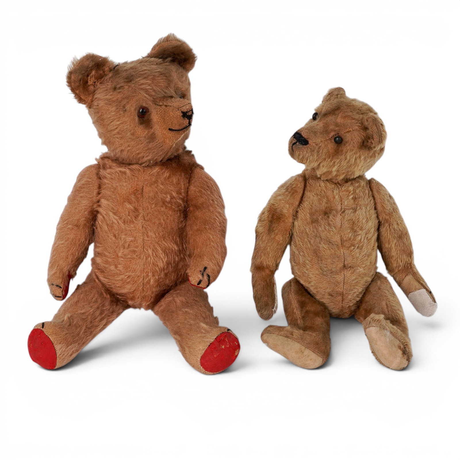 (2 pc) Vintage Steiff Brown Teddy Bears (1 of 6)