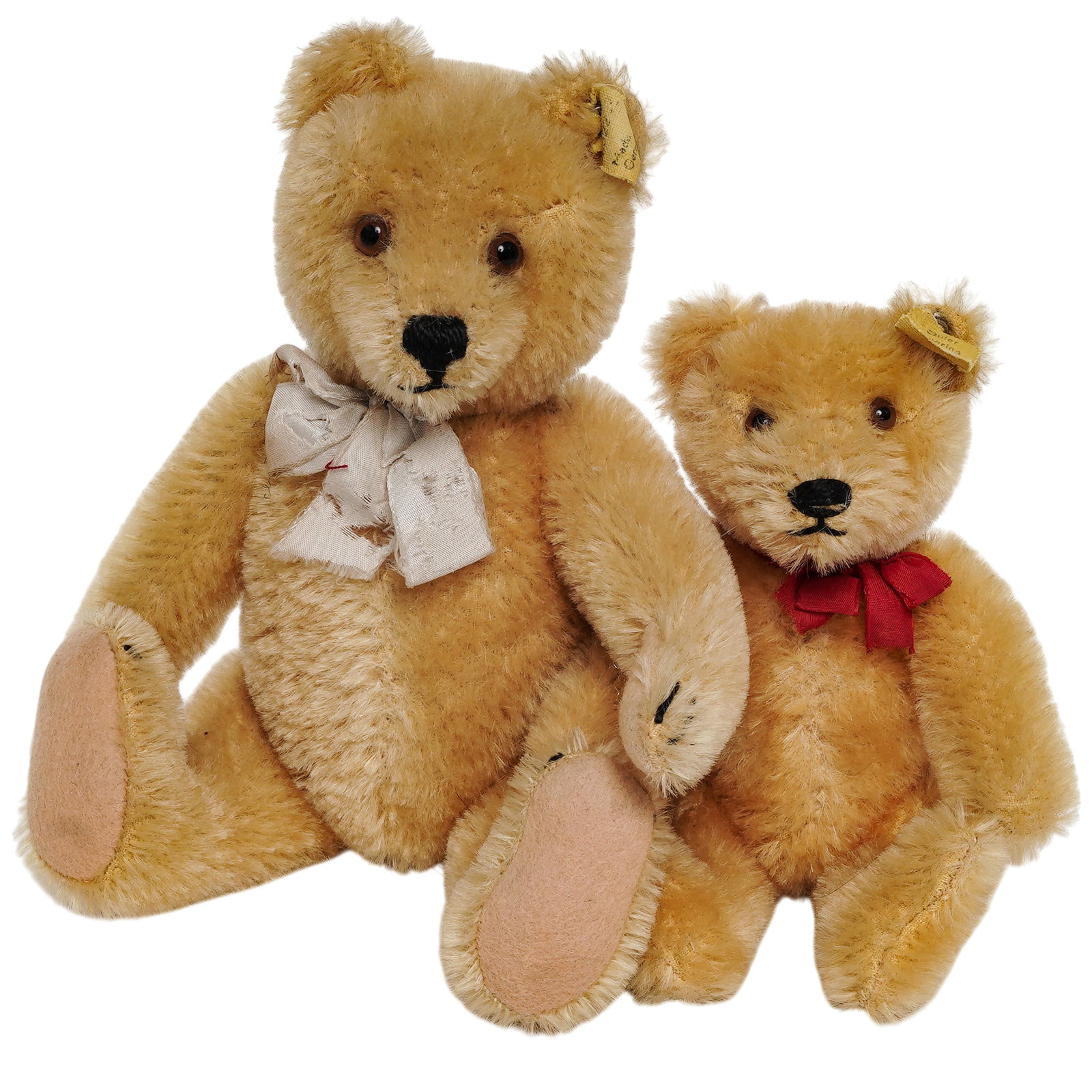 (2 pc) Pair of Vintage Steiff Golden Teddy Bears (1 of 7)