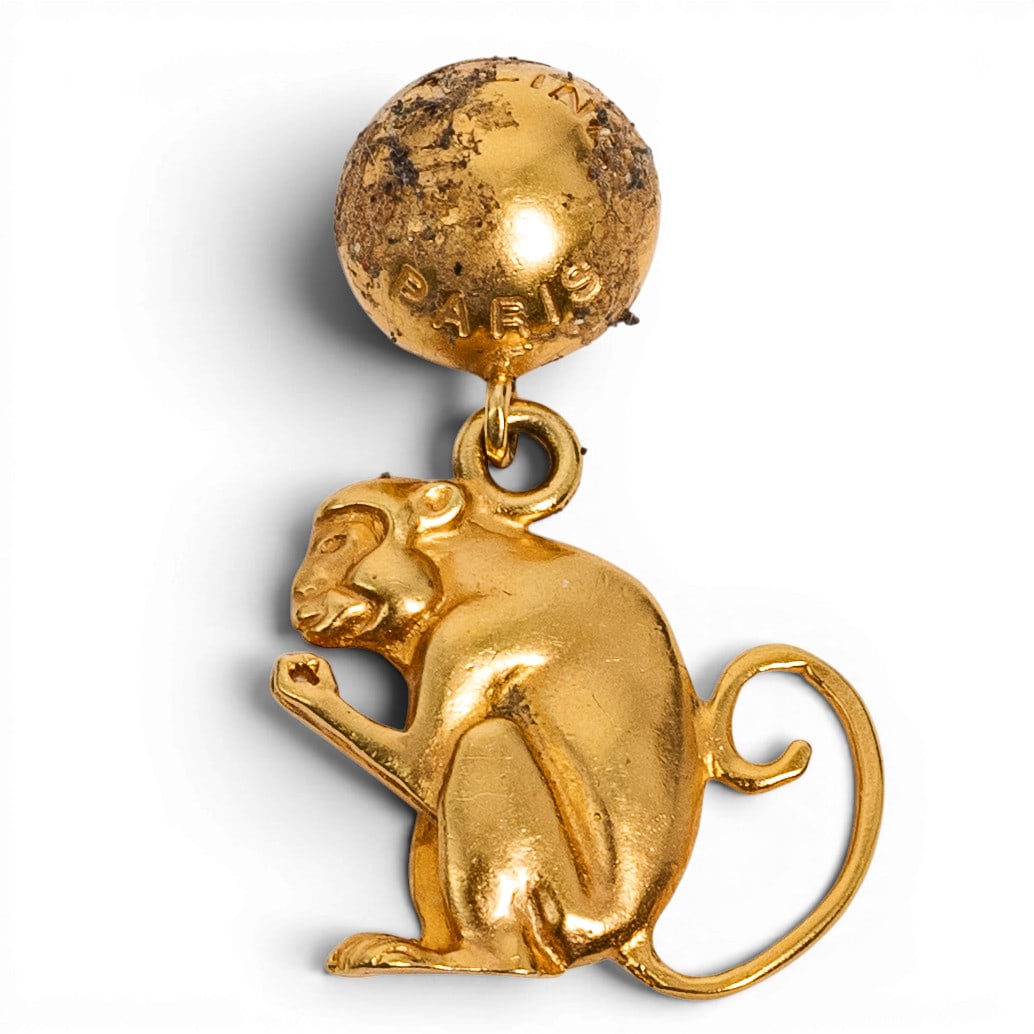 Celine Gold-Tone Monkey Earring (1 of 4)