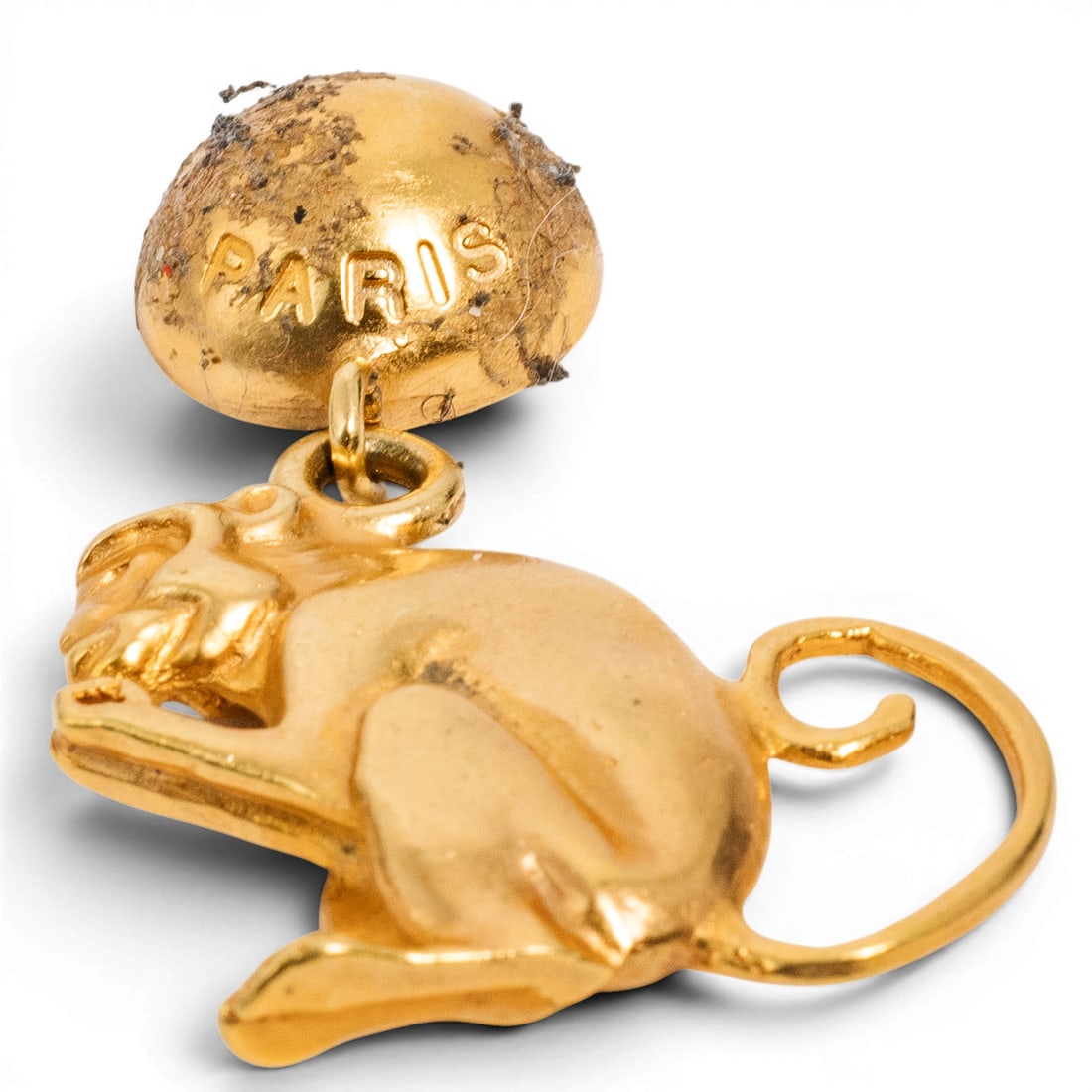 Celine Gold-Tone Monkey Earring - 2
