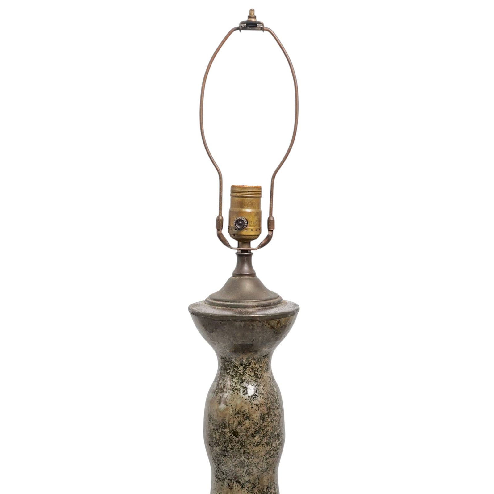 Antique Bronzed Ceramic Table Lamp - 4