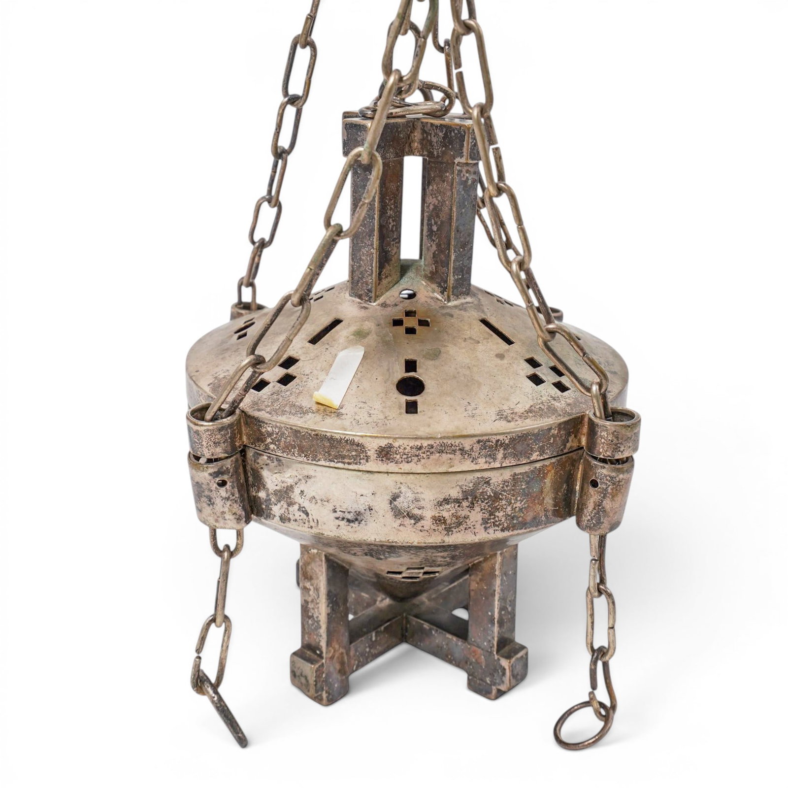 Antique German Catholic Cast Metal Thurible (1 of 4)