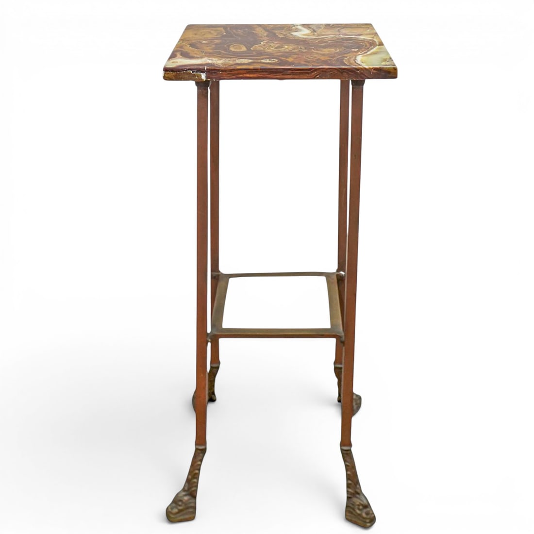 Marble Top Bronze Pedestal (1 of 6)