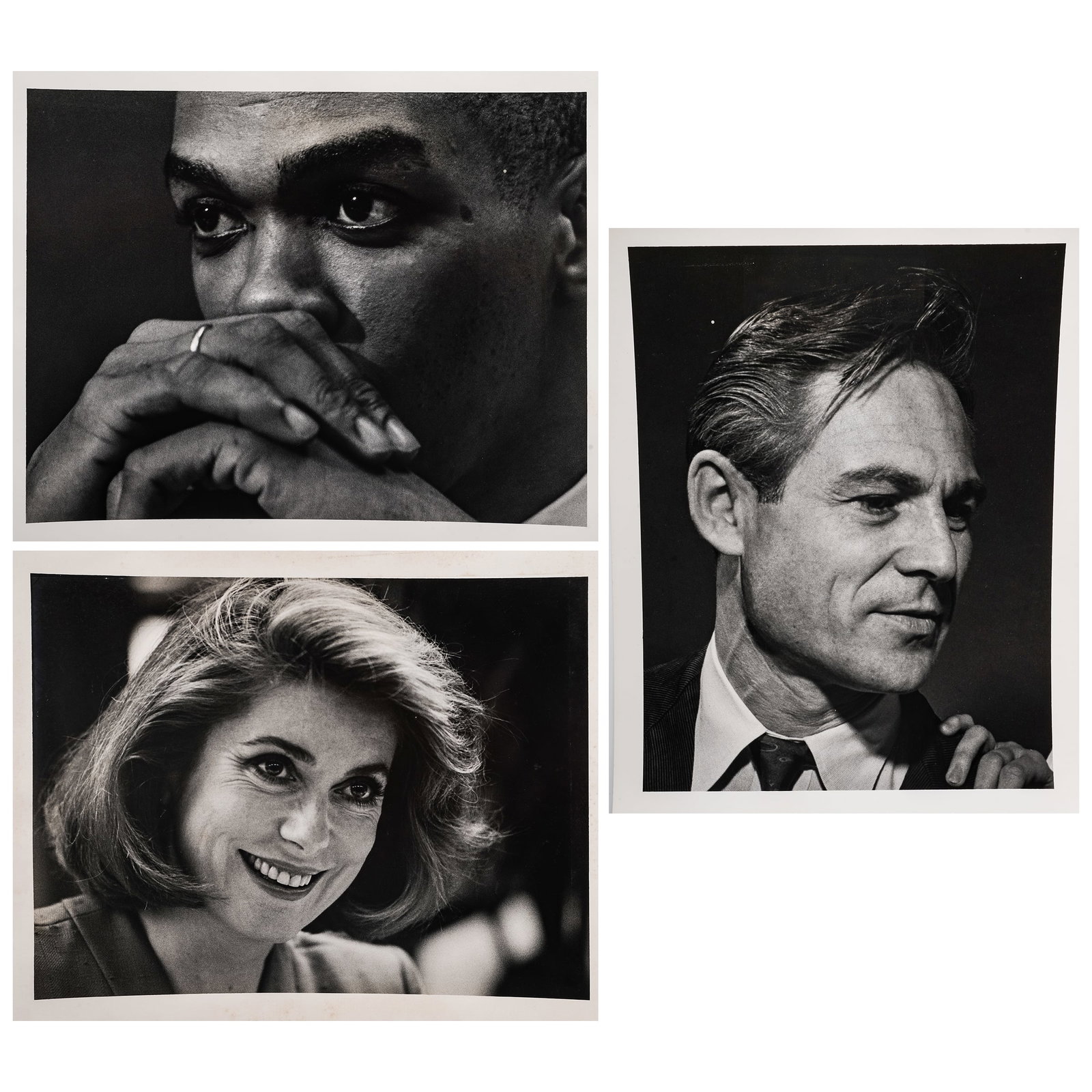 (3 pcs) Ray Fisher (American. 1924-2020) Celebrity Portraits (1 of 12)