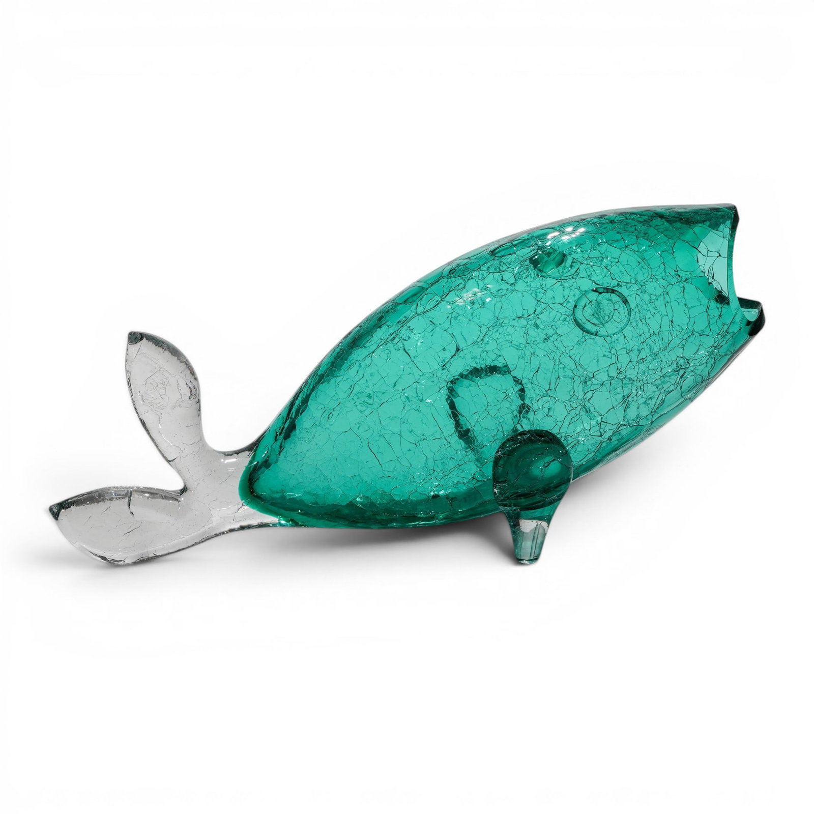 Vintage Blenko Green Glass Fish Sculpture (1 of 7)