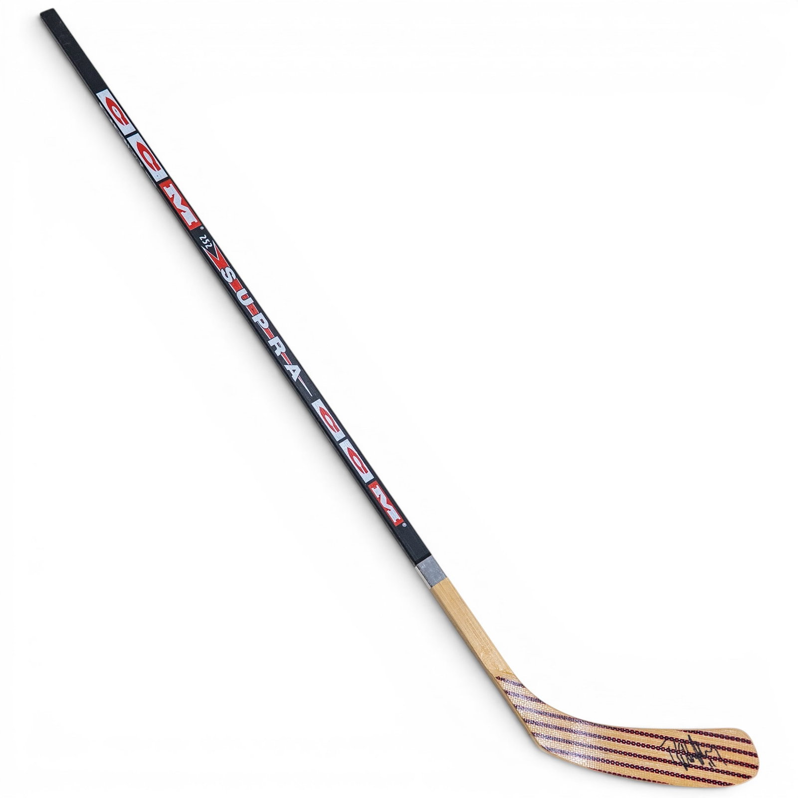 Ray Bourque Signed Hockey Stick Blade: wooden hockey stick blade personally signed by Hall of Fame defenseman Ray Bourque in bold black marker. Regarded as one of the greatest defensemen in NHL history, Bourque enjoyed a remarkable 22-seas