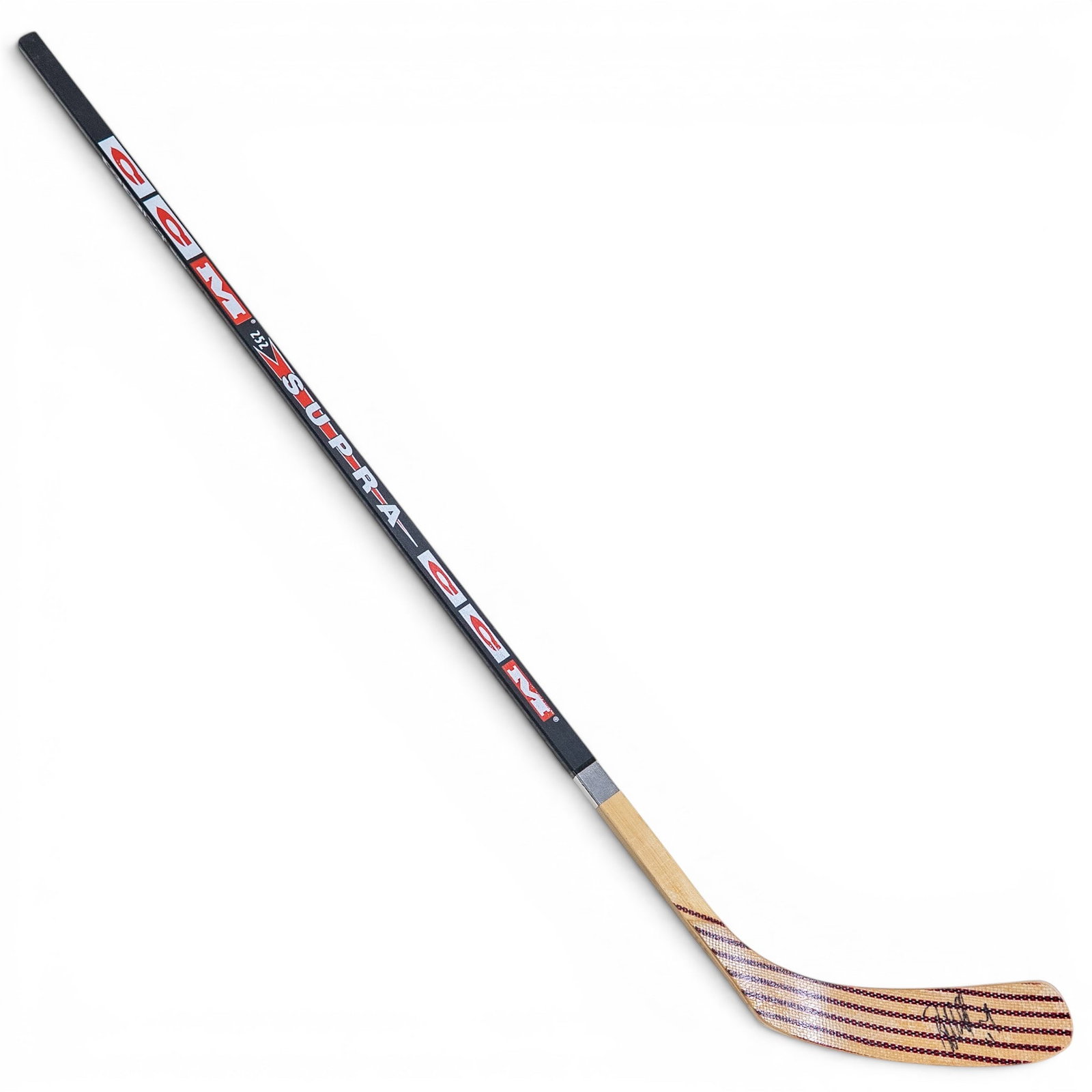 Ray Bourque Signed Hockey Stick Blade: wooden hockey stick blade personally signed by Hall of Fame defenseman Ray Bourque in bold black marker. Regarded as one of the greatest defensemen in NHL history, Bourque enjoyed a remarkable 22-seas