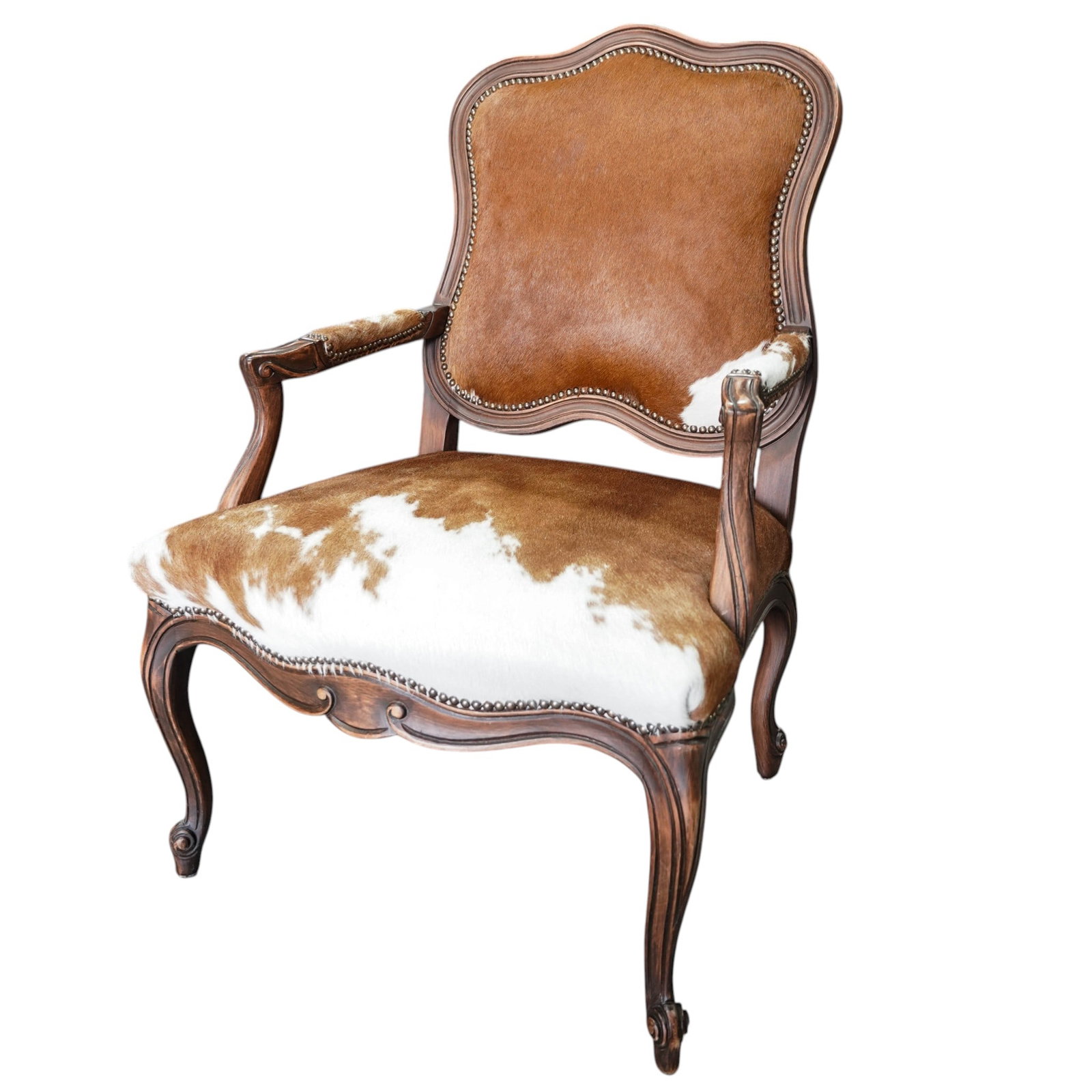 Ralph Lauren Cowhide Upholstered Armchair (1 of 7)