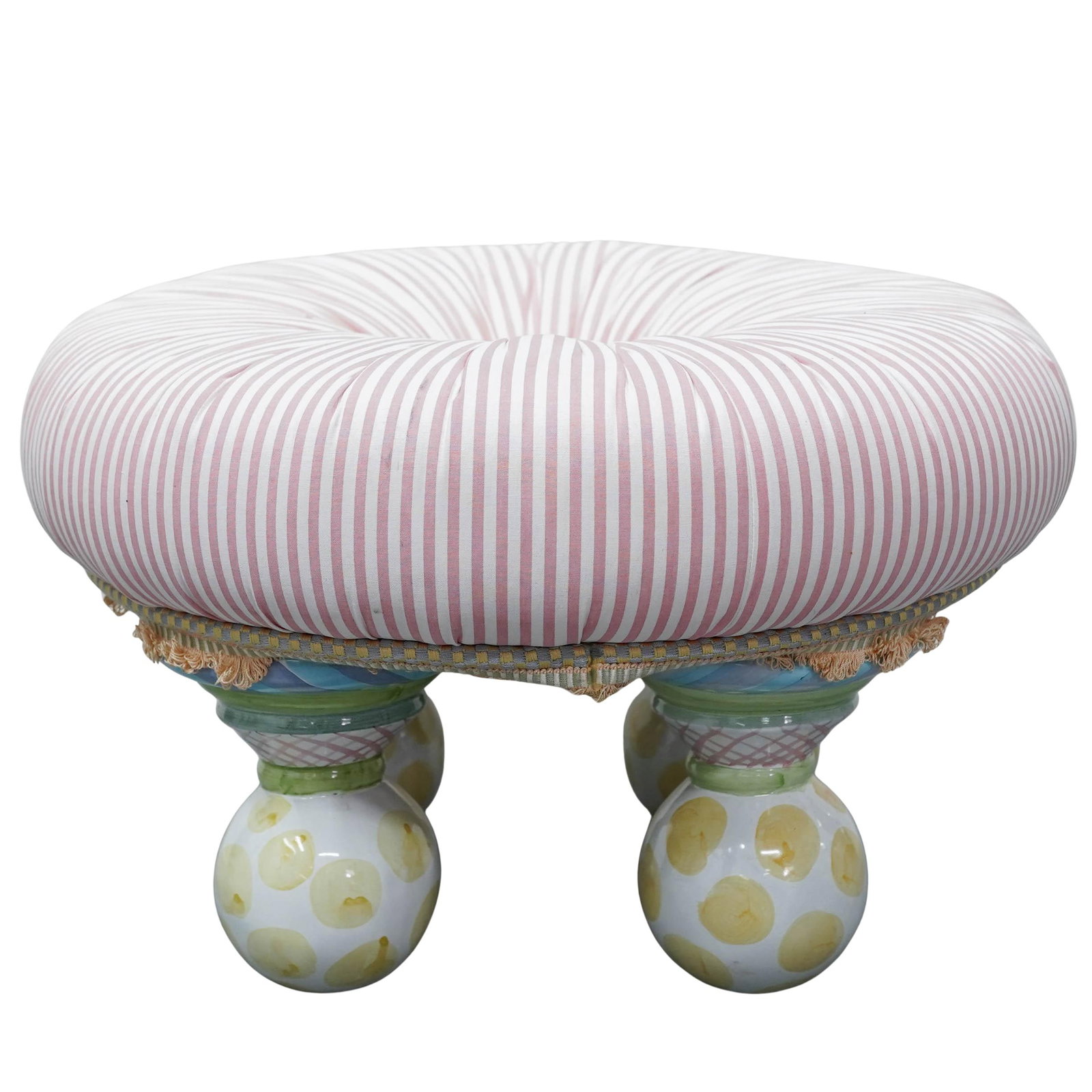 MacKenzie-Childs Tufted Footstool (1 of 7)