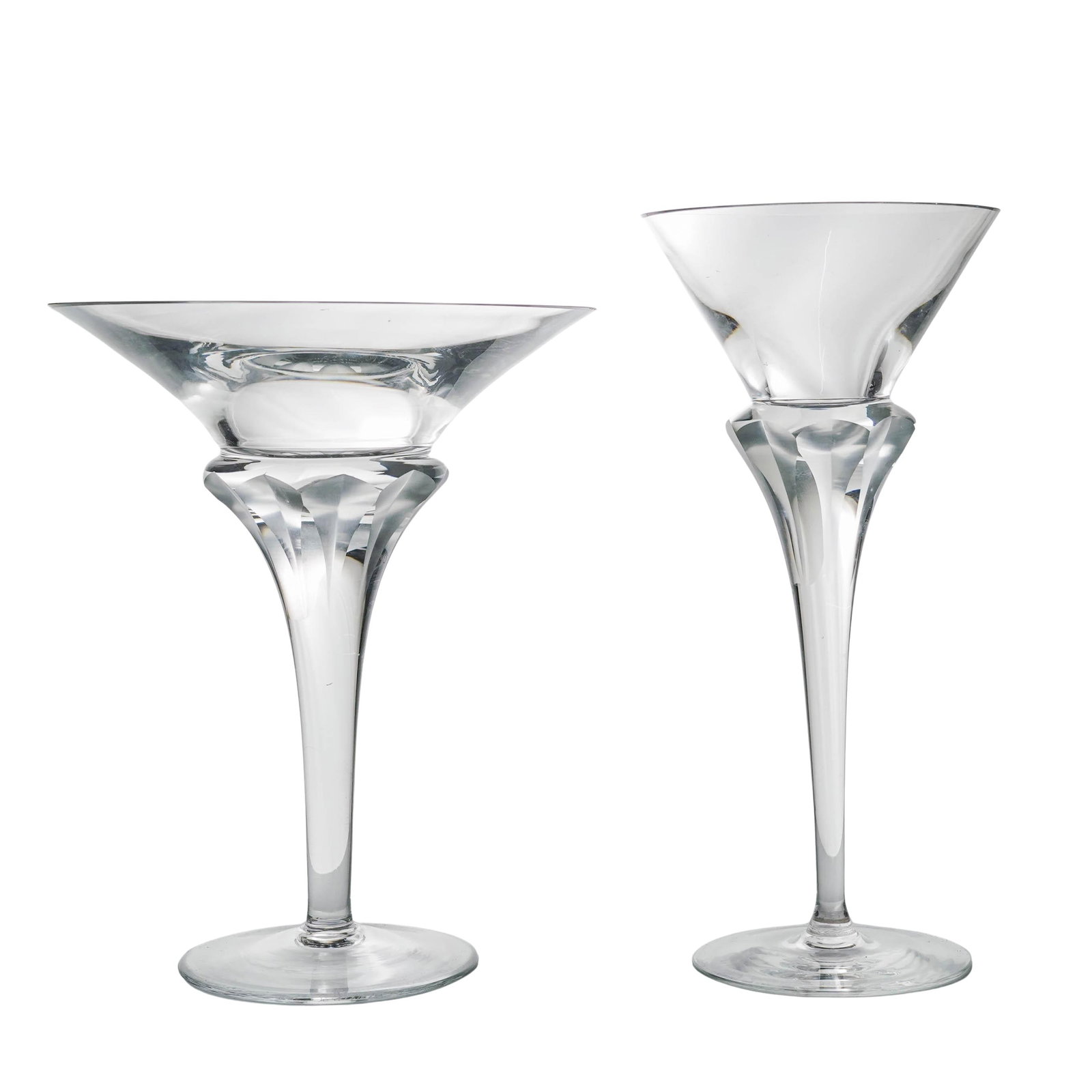 Pair of Lalique "Barsac" Crystal Clear & Frosted Glasses (1 of 6)