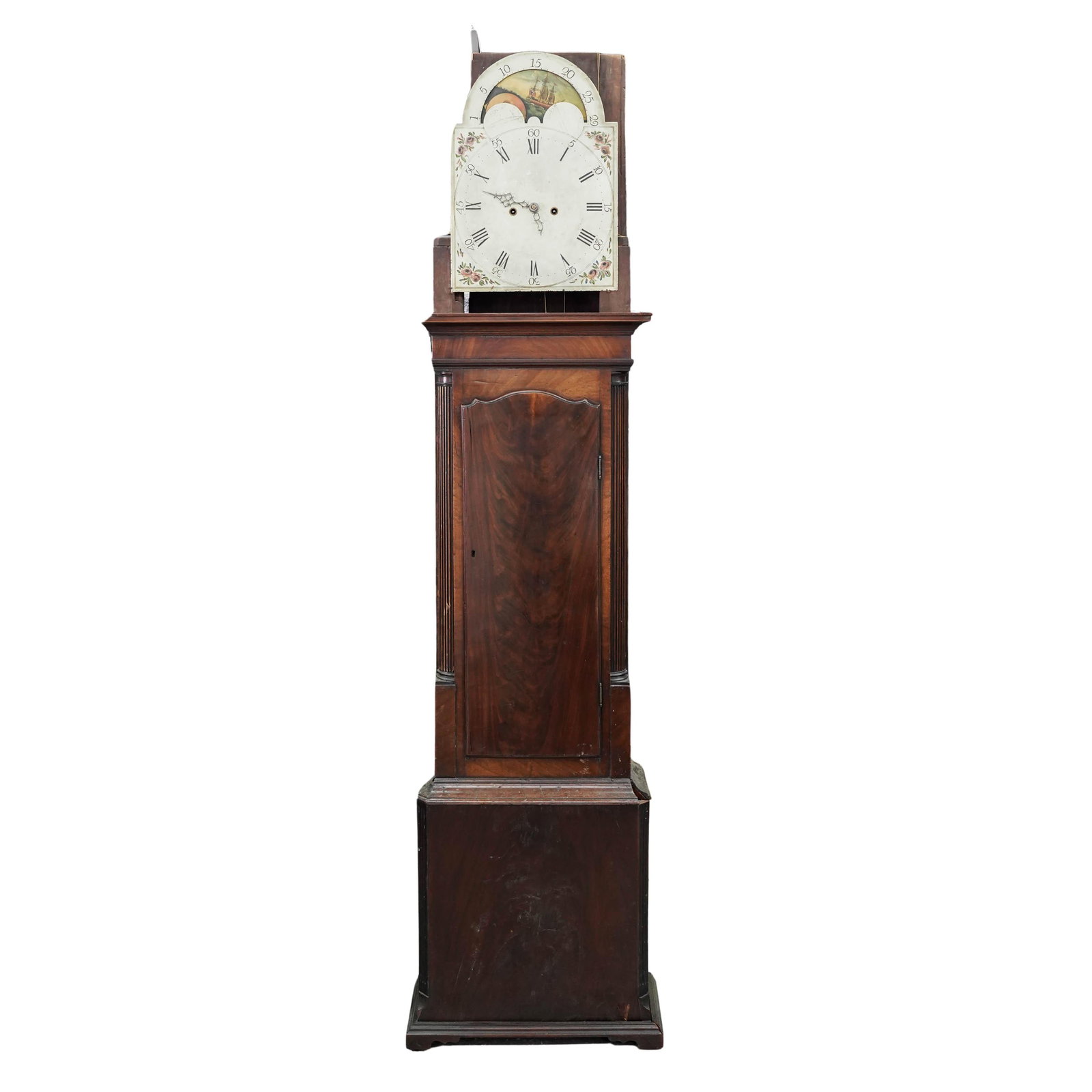 19th Cent. Mahogany 8 Day Grandfather Clock (1 of 9)