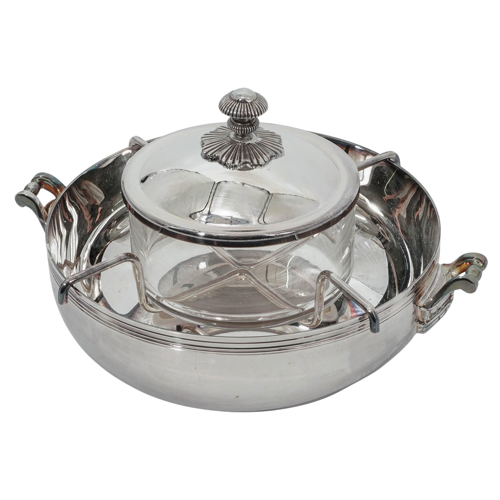 Vintage Christofle Silver Plated Caviar Serving Set (1 of 13)