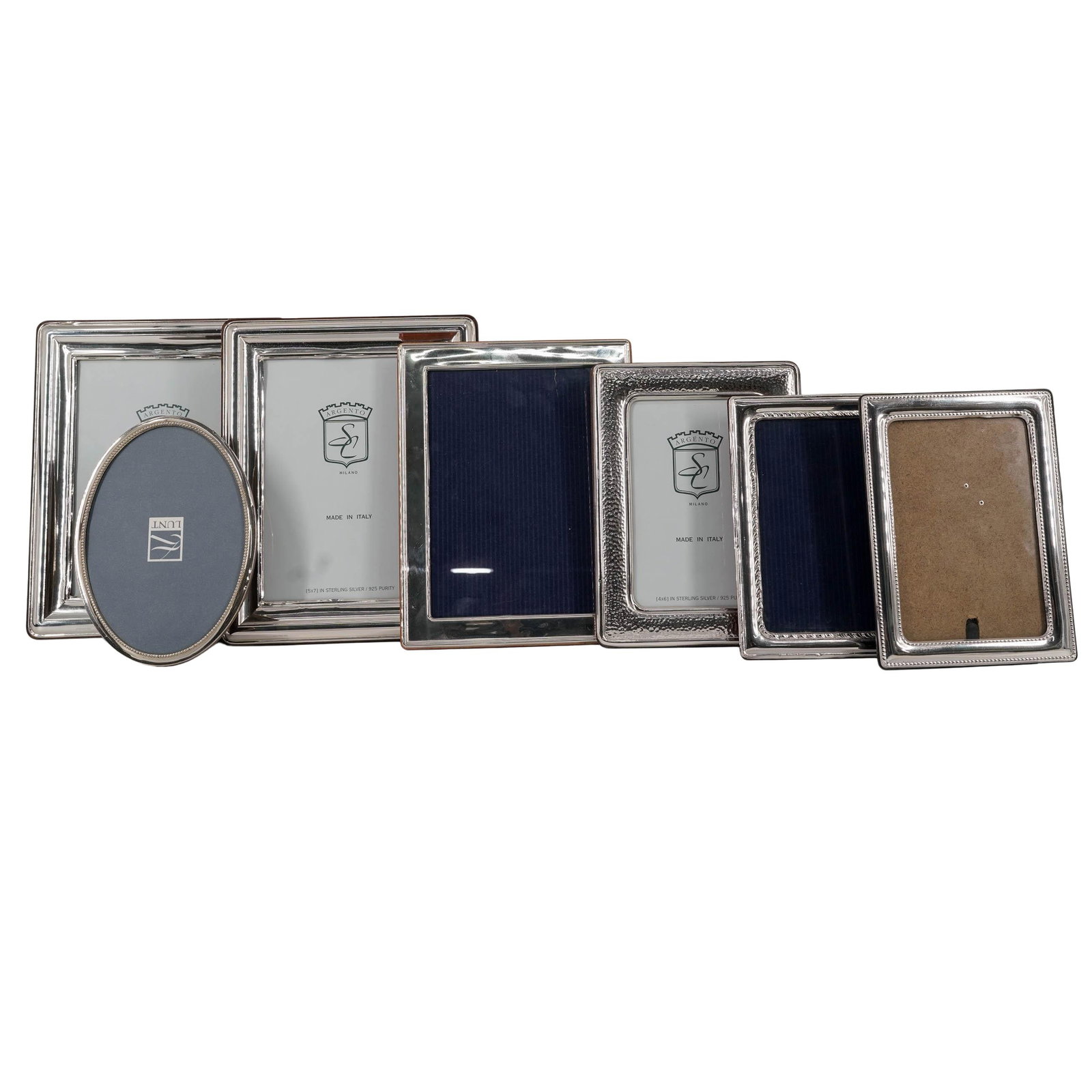 (7 Pc) Sterling Silver Picture Frames (1 of 2)