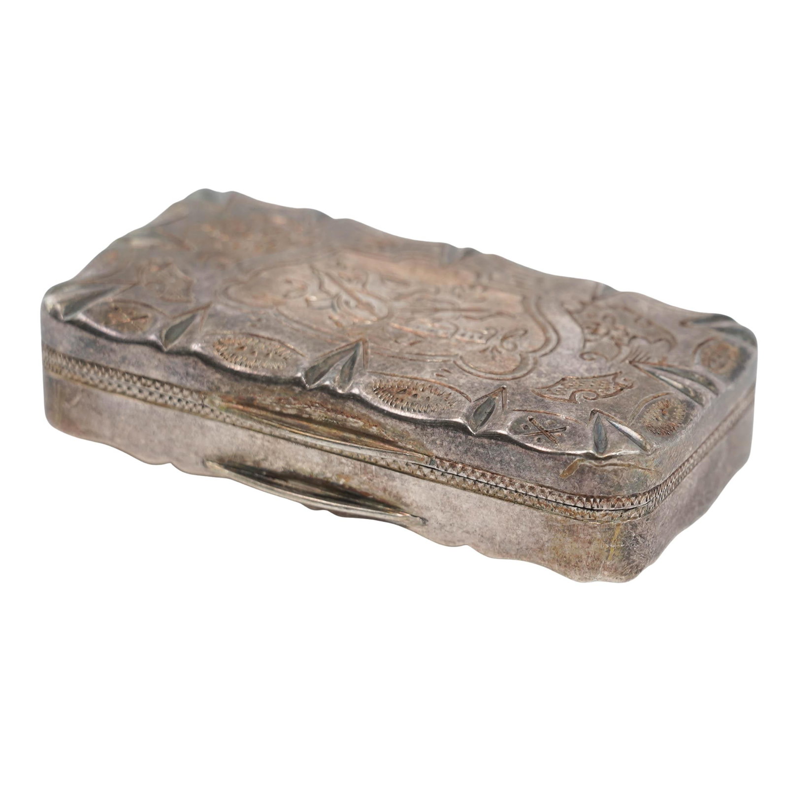 Antique Spanish Silver Snuff Box (1 of 5)