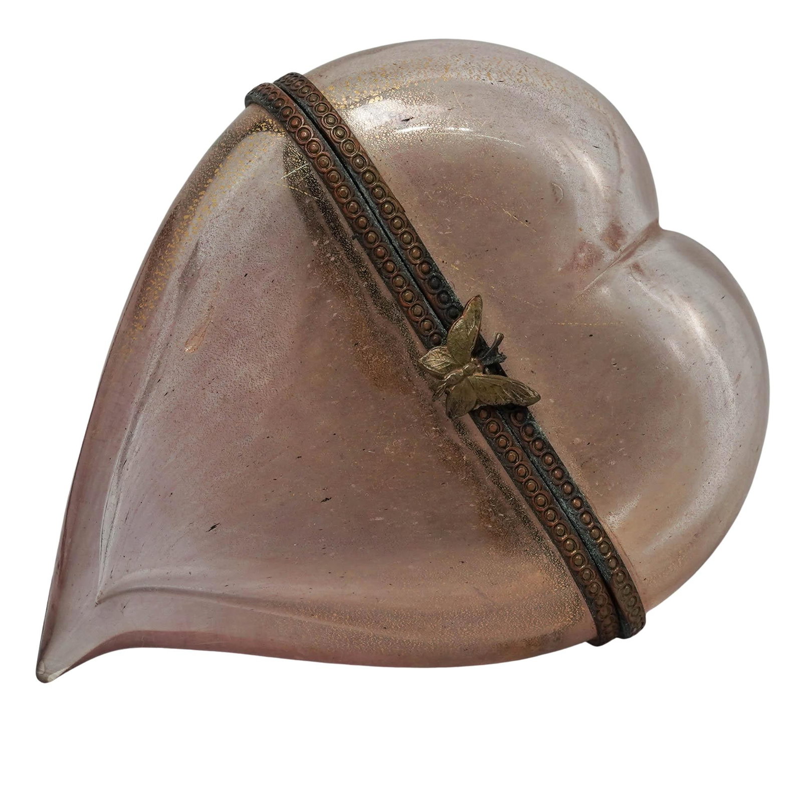 Antique Murano Glass Heart Box (1 of 4)