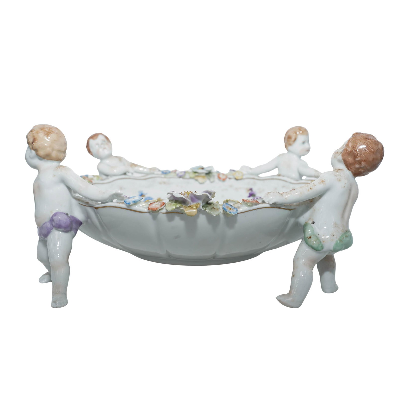 Von Schierholz Porcelain Centerpiece Putti Bowl (1 of 7)