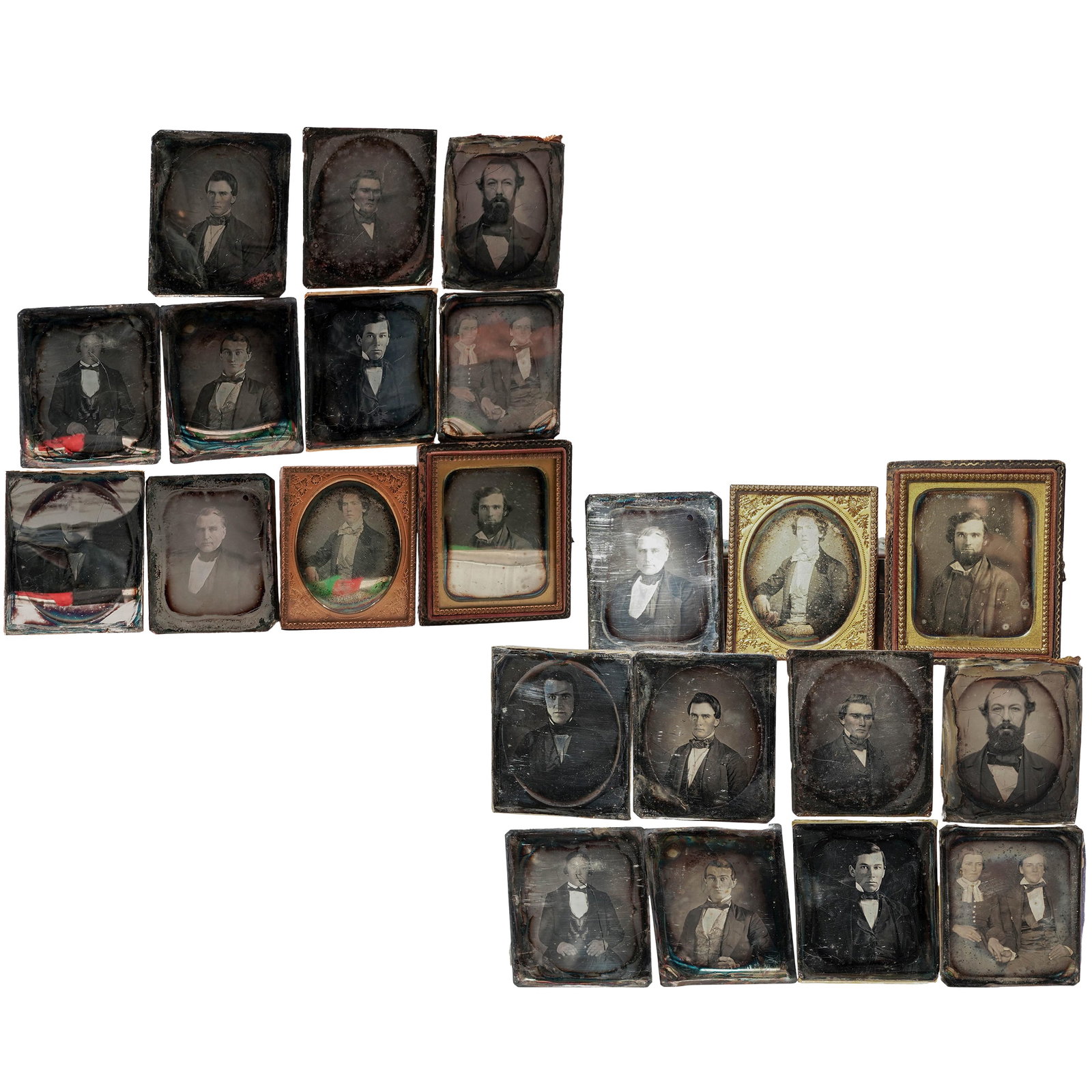 (17 pc) Victorian Era Portrait Photographs Tintypes Daguerreotypes Ambrotypes (1 of 13)