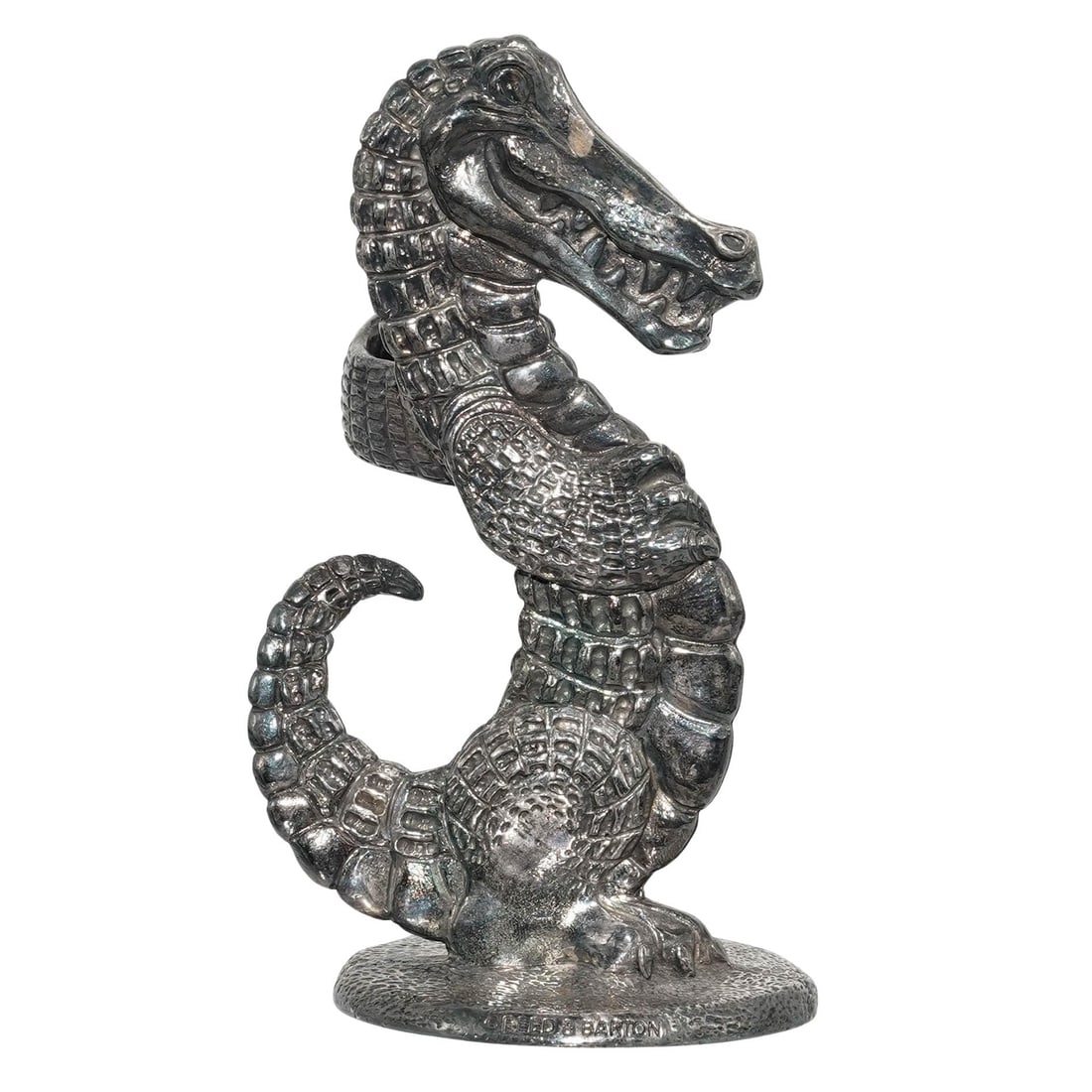 Reed & Barton Alligator Silver-Plated Toothbrush Holder (1 of 6)