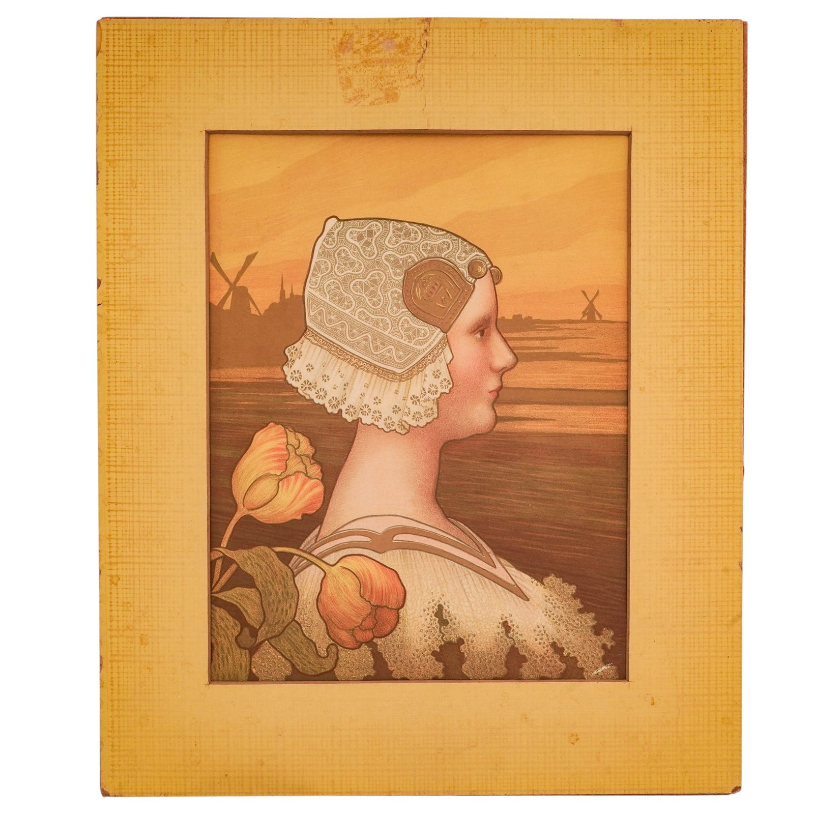 Paul Berthon "Queen Wilhelmina" Antique Lithograph (1 of 7)