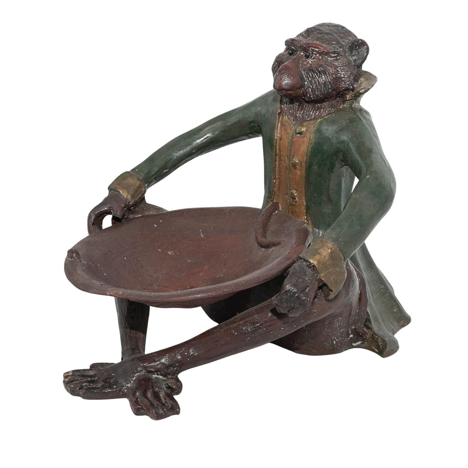 Bill Huebbe Resin Monkey Butler Bowl (1 of 9)