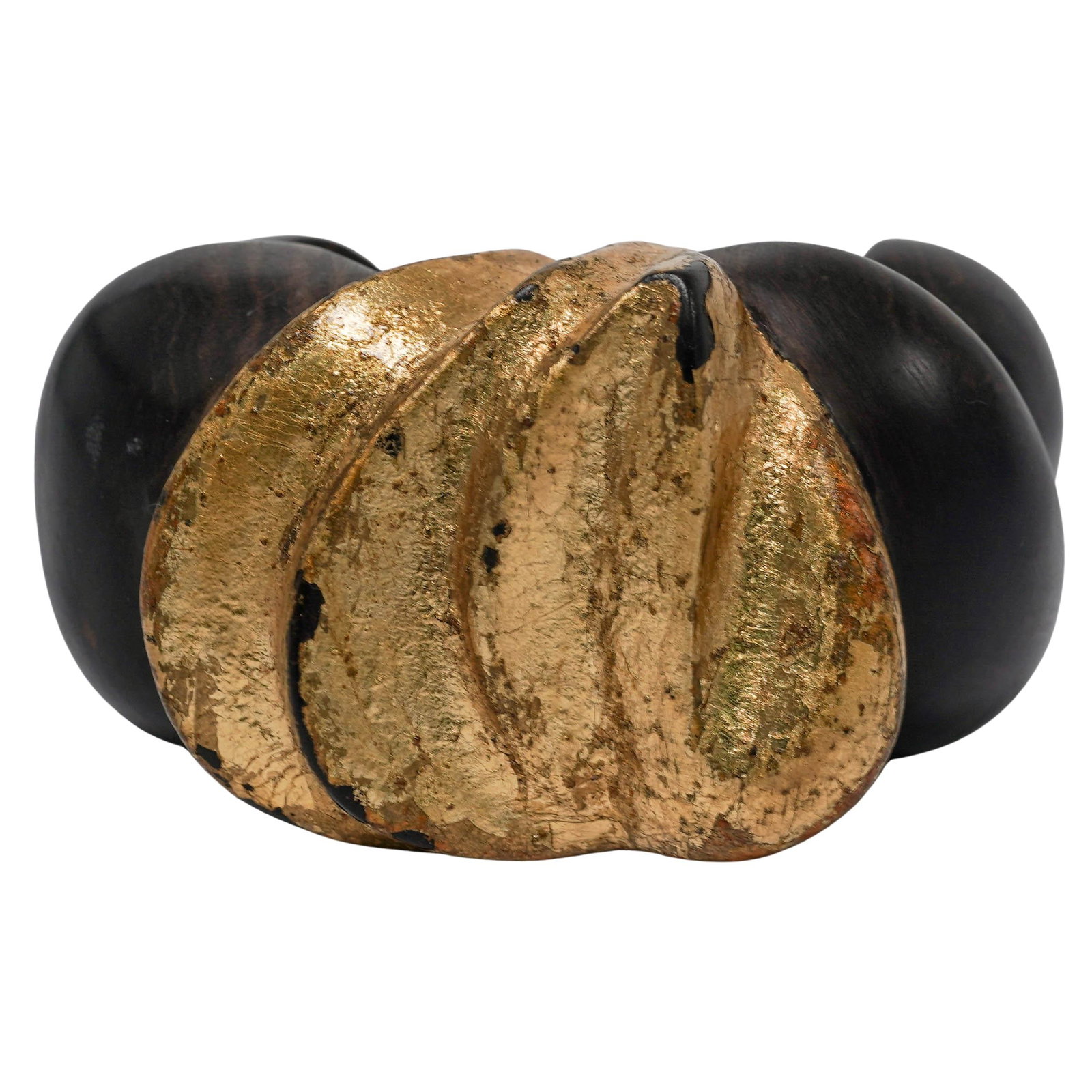Artisan Gilded Wood Cuff Bracelet (1 of 3)