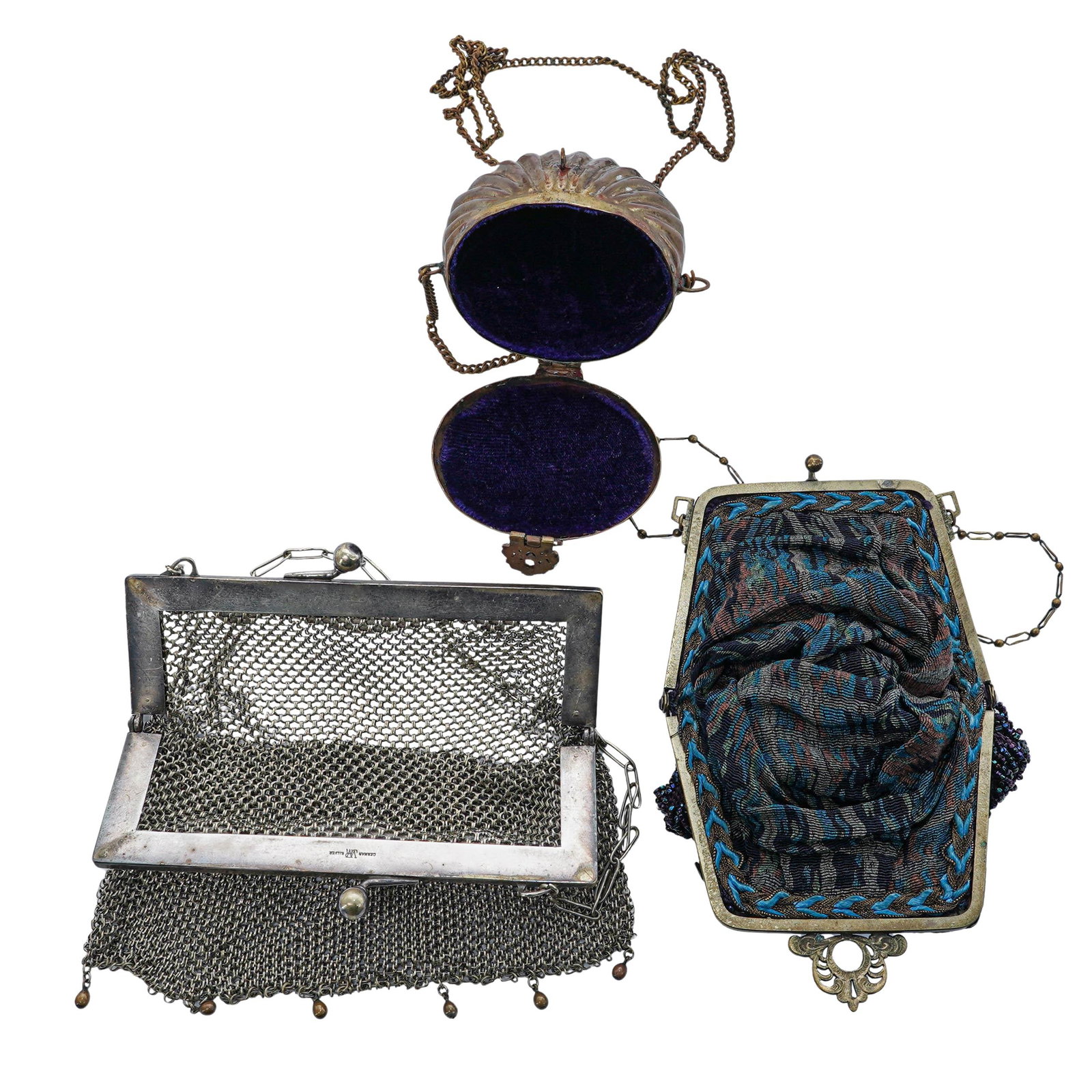 (3 pcs) Antique Evening Purses - 6