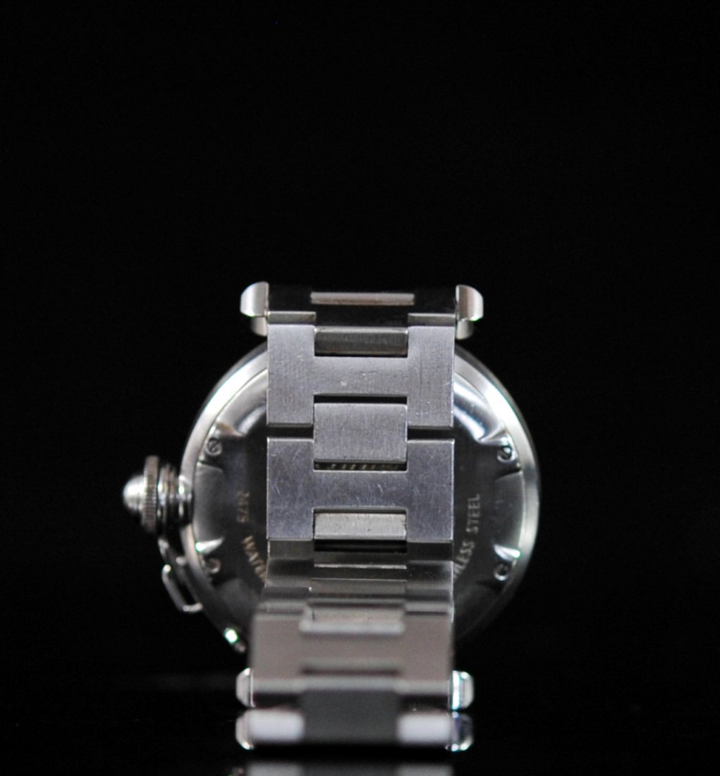 Ladies stainless Cartier Pasha with diamond bezel - 6