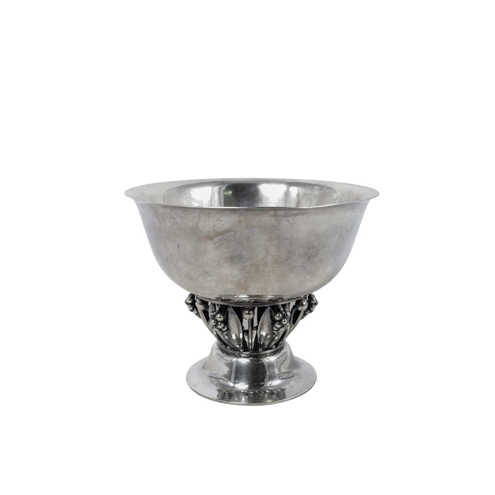 Georg Jensen Sterling Silver "Grape" Bowl: Georg Jensen Sterling Silver "Grape" BowlEarly-Mid 20th Cent., DanishThis Art Nouveau-style piece is one of the most iconic in Georg Jensen's history, reflecting stylized naturalism. The bowl features