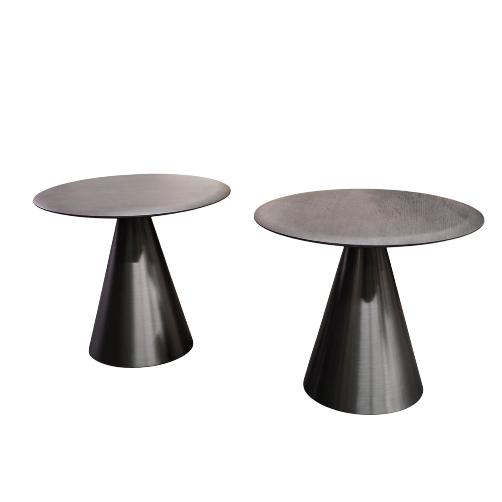 Pair of Bernhardt "Albany" Round Occasional Tables: Pair of Bernhardt "Albany" Round Occasional TablesLate 20th-early 21st century, AmericanA pair of Bernhardt "Albany" round occasional tables. Marked underneath on table top with a label reading "Bernh