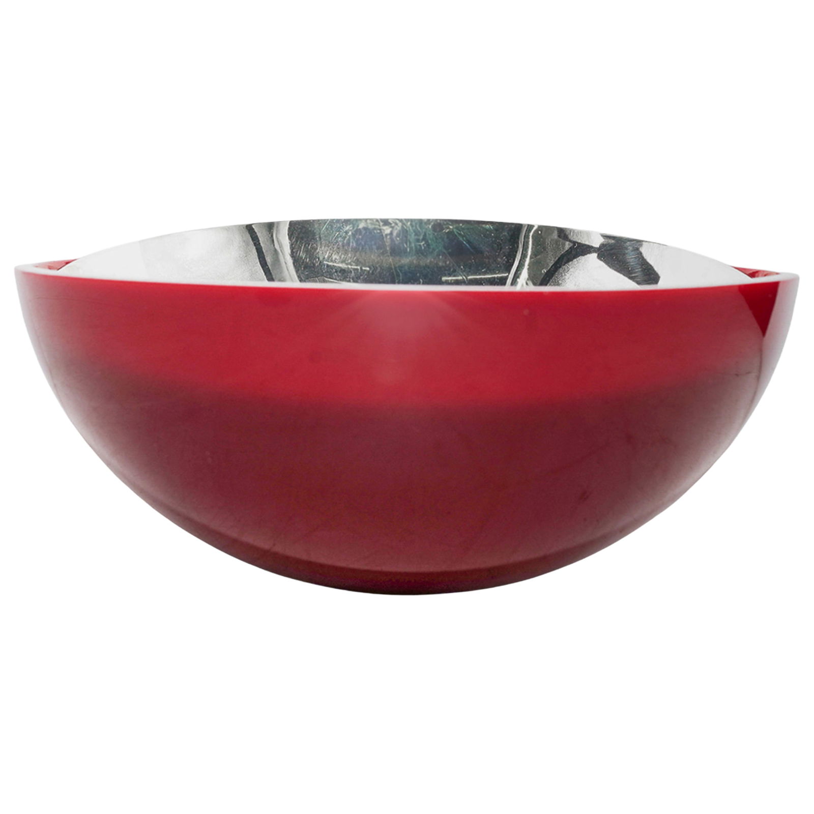 Antonio Miro And Cunill Sterling Silver & Red Resin Bowl: Antonio Miro And Cunill Sterling Silver & Red Resin Bowl20th century, SpanishThis is a sterling silver and red resin bowl from the lifestyle collection of Spanish fashion designer Antonio Miro, produc