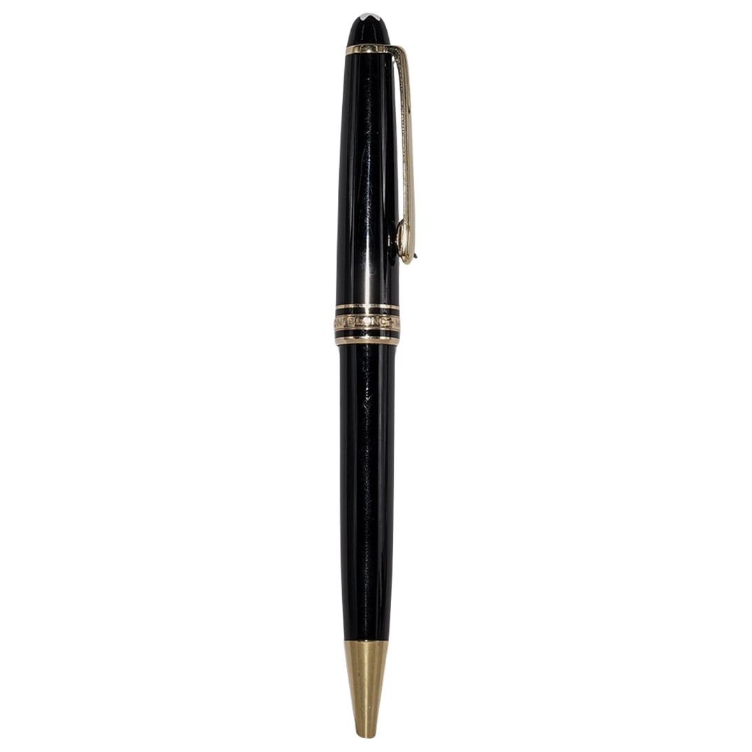 Montblanc Meisterstuck Classique Ballpoint Pen: Montblanc Meisterstuck Classique Ballpoint Pen20th Century. Germany.Montblanc Meisterstuck Classique black resin ballpoint pen. Marked 'Montblanc Meisterstuck'. With original tortoise hued Montblanc c