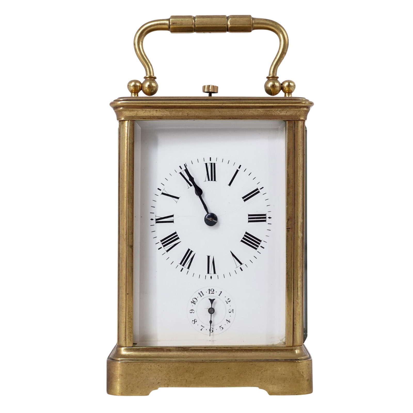 Margaine French Carriage Clock: Margaine French Carriage Clockc. 1880s-1890s, FrenchThe square stamp above the serial number contains a beehive, the official trademark for Margaine. The top French clockmaker of the period. The numbe