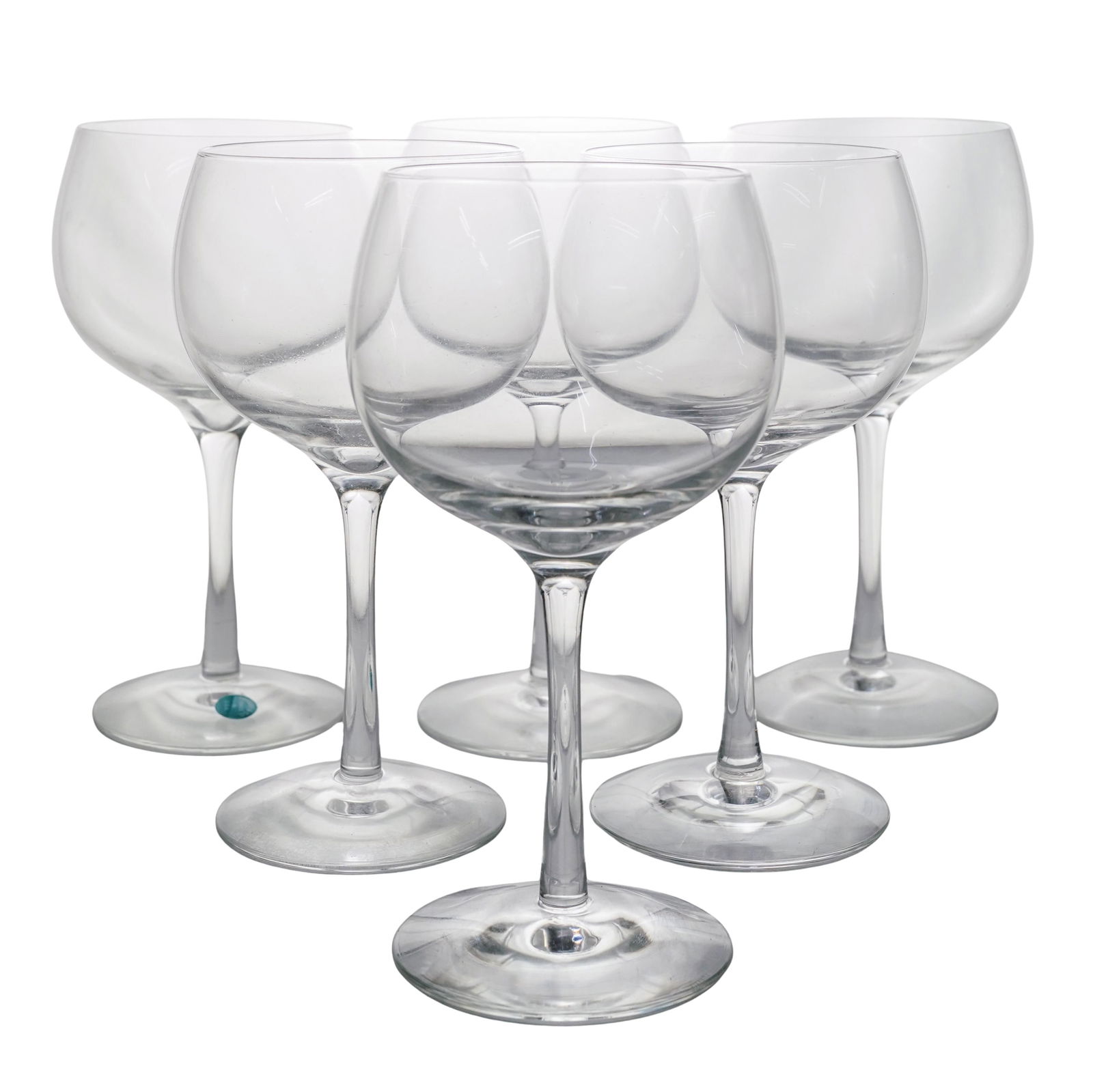 (6 pcs) Tiffany & Co. Balloon Crystal Wine Glasses: (6 pcs) Tiffany & Co. Balloon Crystal Wine Glasses1980's-2000's, AmericanThese are Tiffany & Co. All-Purpose (Balloon) crystal wine glasses, known for their elegant, rounded "balloon" bowls and classi