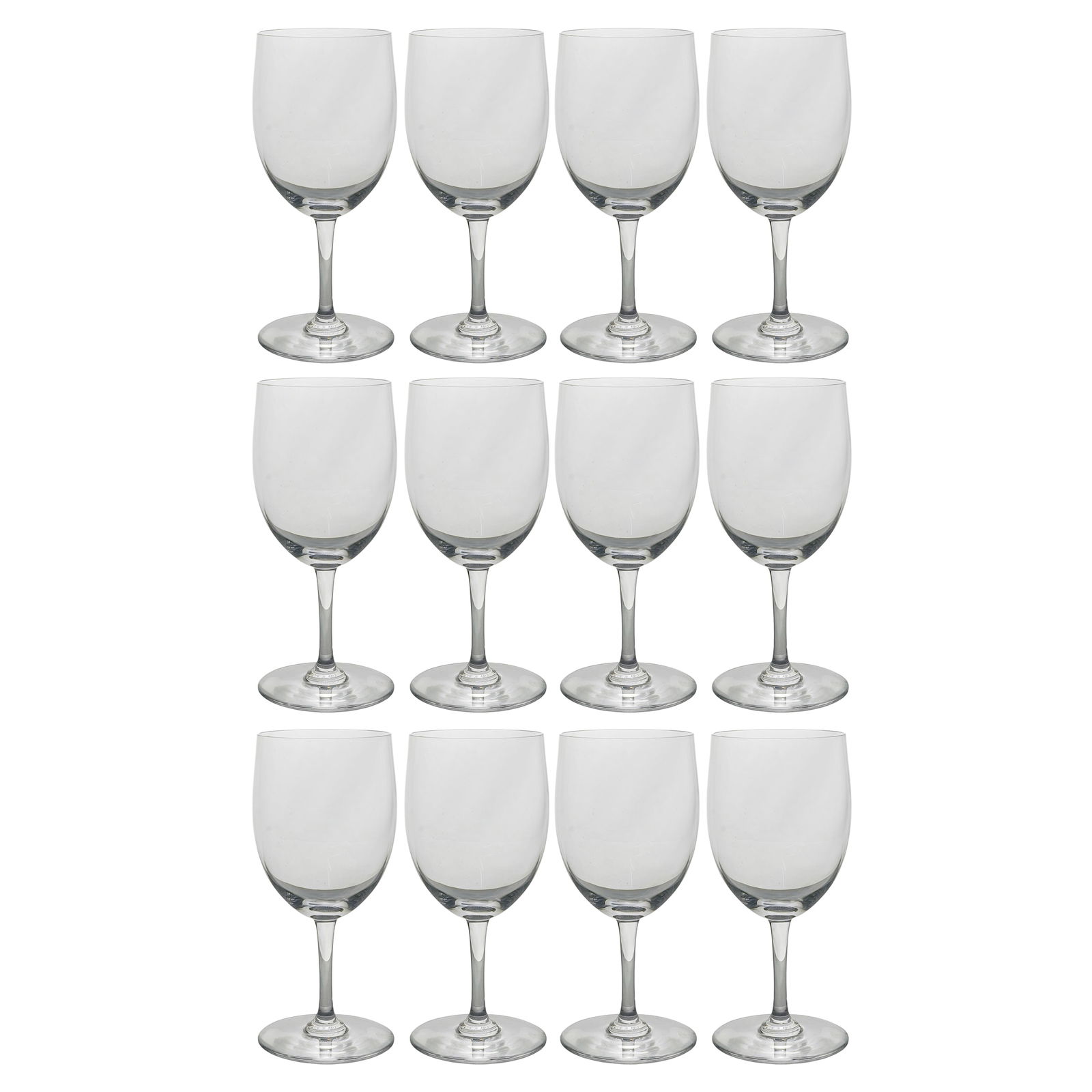 (12pc) Baccarat Crystal "Oenologie" White Wine Glasses: (12pc) Baccarat Crystal "Oenologie" White Wine Glasses20th century, FranceA group of Baccarat "Oenologie" crystal balloon white wine glasses. The pieces feature an elegant, rounded bowl and a classic