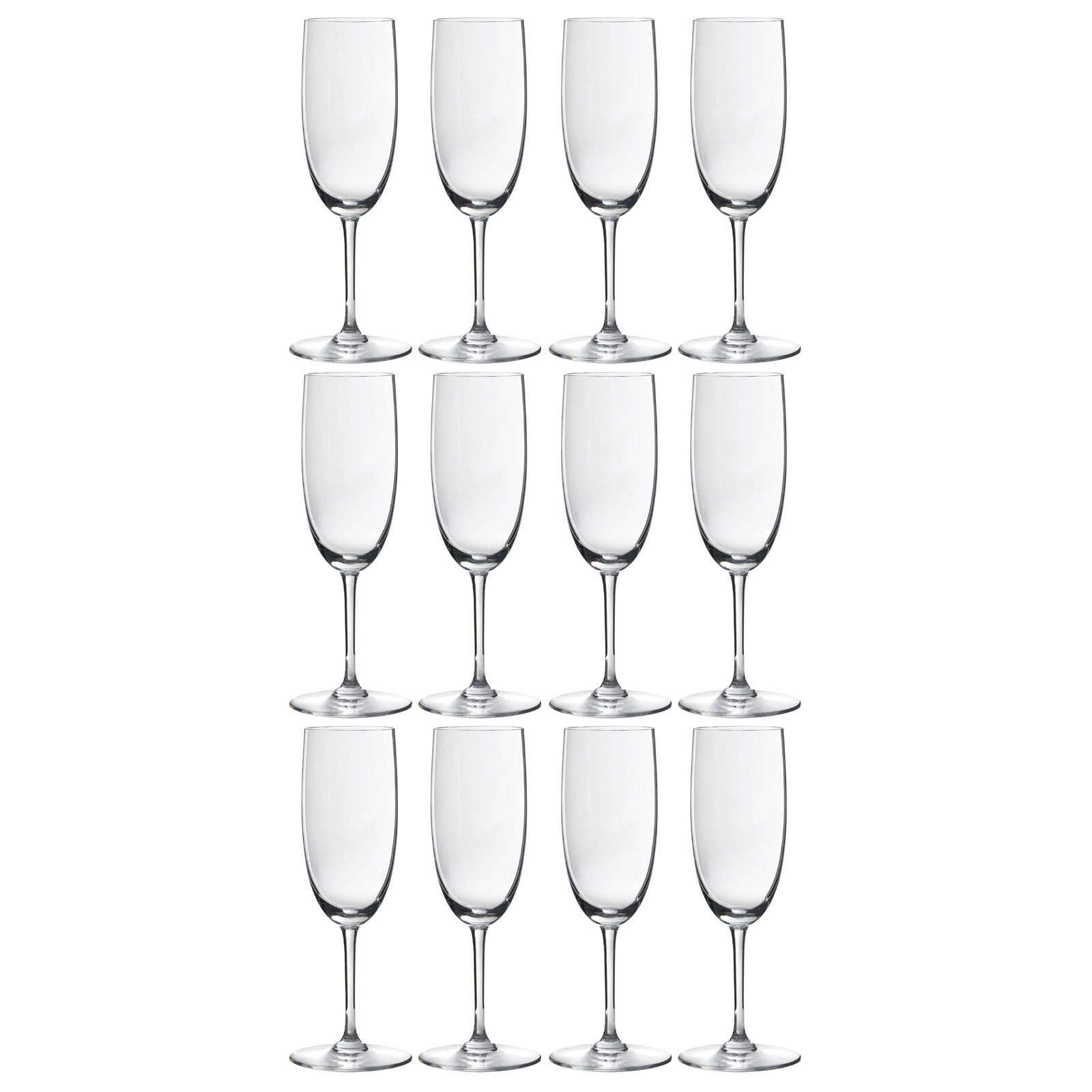 (12 pcs) Baccarat Crystal "Oenologie" Champagne Flutes: (12 pcs) Baccarat Crystal "Oenologie" Champagne Flutes20th century, FrenchThis is a group of Baccarat "Oenologie" crystal champagne flutes, designed specifically to preserve the effervescence and conc