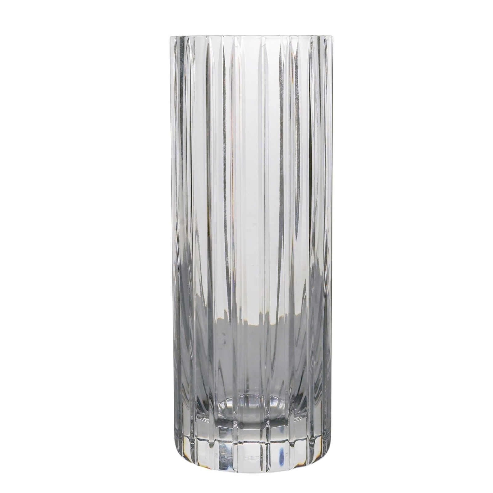Baccarat “Harmonie?? Crystal Cylinder Vase: Baccarat “Harmonie” Crystal Cylinder Vase1975, FrenchBaccarat “Harmonie” crystal cylinder vase, a signature design from the prestigious French crystal house, known for its timeless, mo