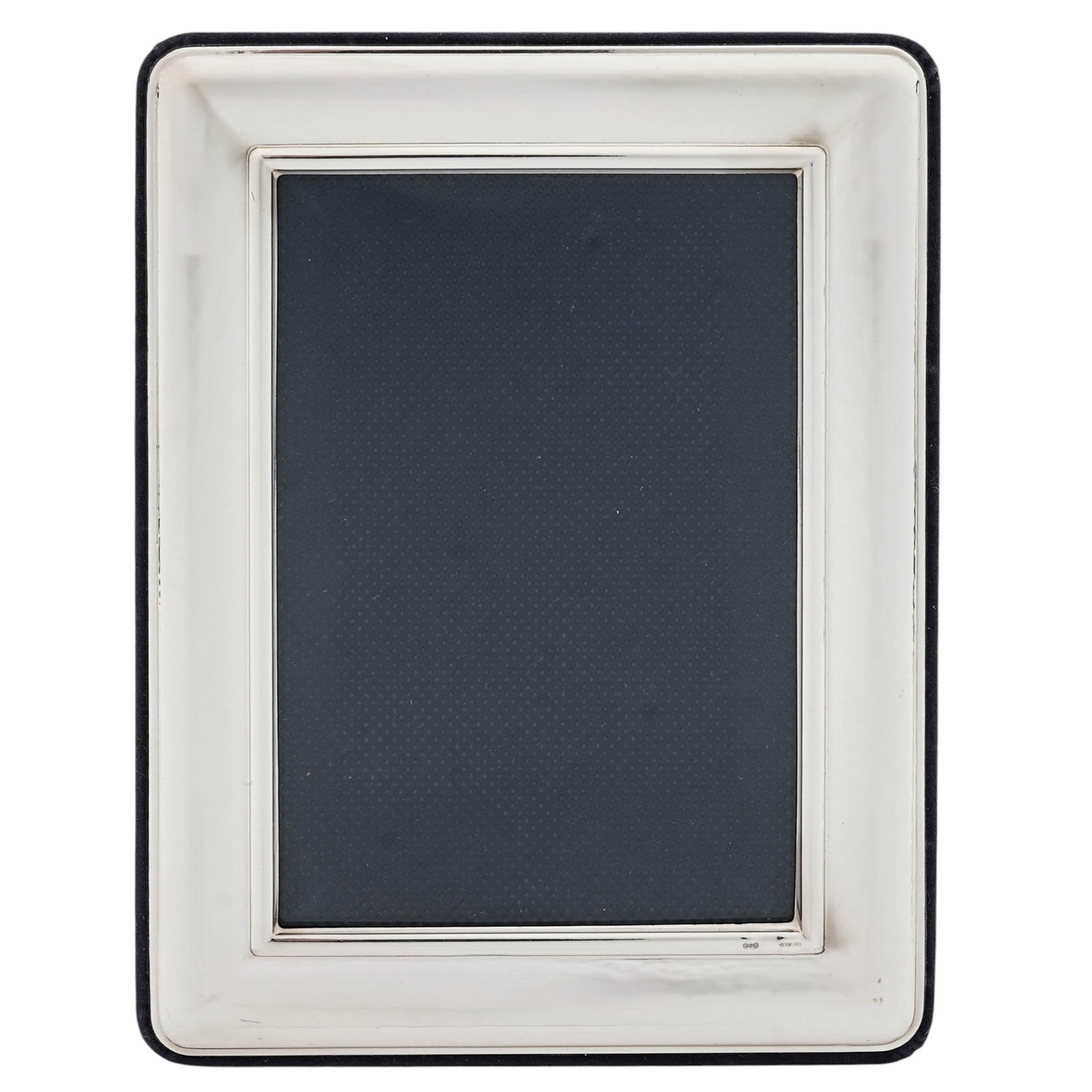 Italian Sterling Silver Del Conte Desk Photo Frame: Italian Sterling Silver Del Conte Desk Photo Frame20th Century. Italy.Italian sterling silver Del Conte desk easel photo frame with glass. Marked 925. Del Conte was established in the 1940s in an arti