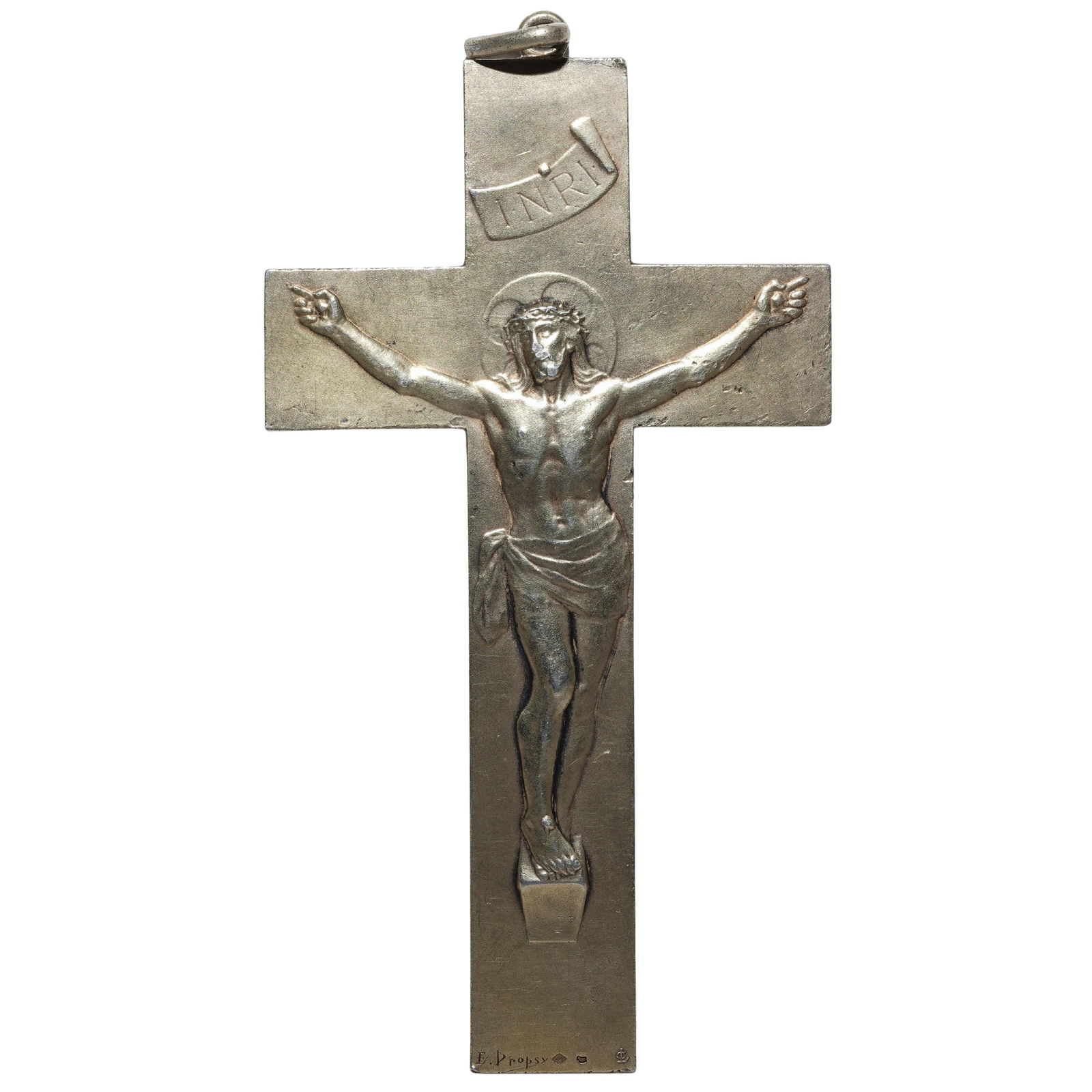 After Emile Dropsy Gilt Silver Memorial Crucifix (1 of 6)