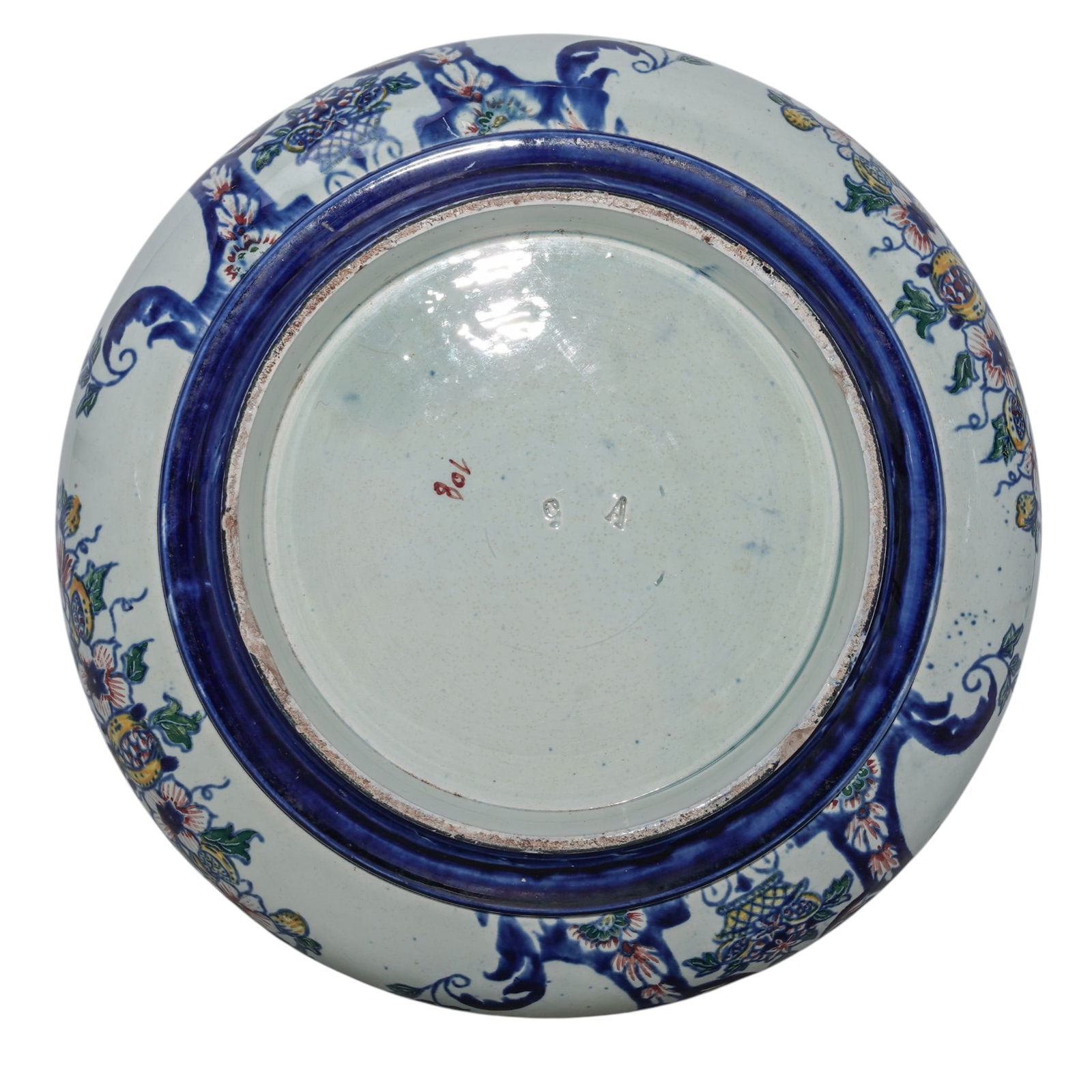 19th Cent. French Faience Cache Pot - 4