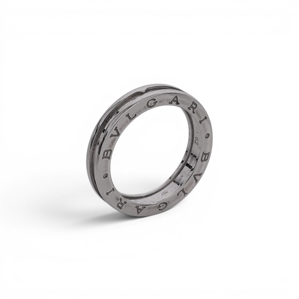 Bvlgari B. Zero1 18k White Gold Single Row Ring w/ Box (1 of 8)