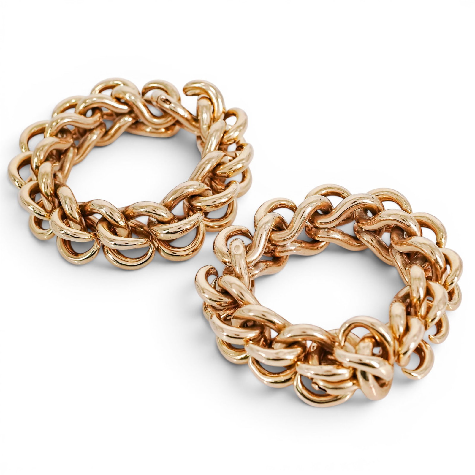 Vintage Van Cleef Arpels 18k Gold Link Convertible Bracelet/Necklace: Vintage Van Cleef Arpels 18k Gold Link Convertible Bracelet/Necklace 1970s, France substantial vintage piece by Van Cleef & Arpels, crafted in rich 18K yellow gold. Designed as a bold, high-polish lin