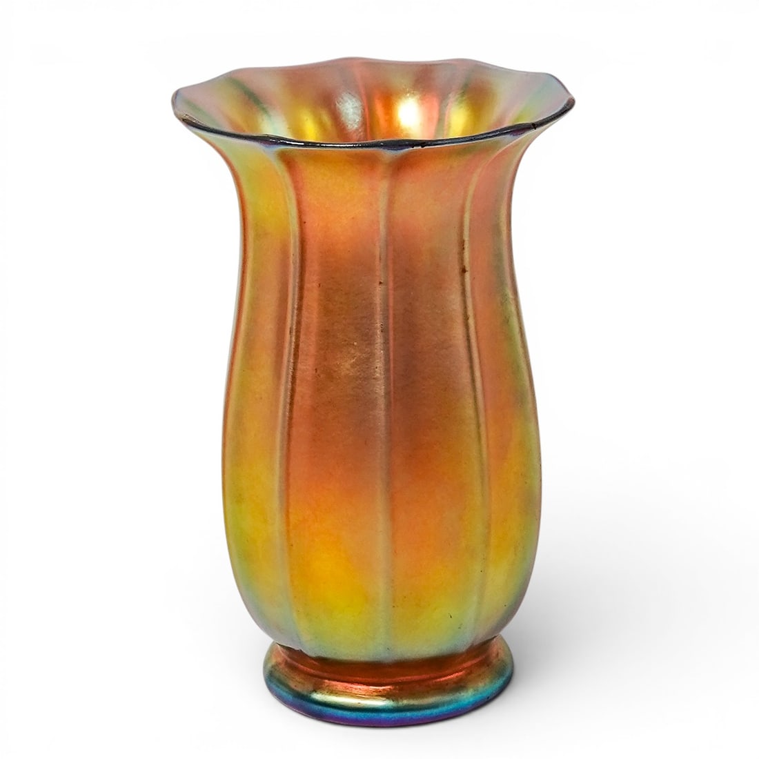 Steuben Gold Aurene Glass Vase (1 of 6)