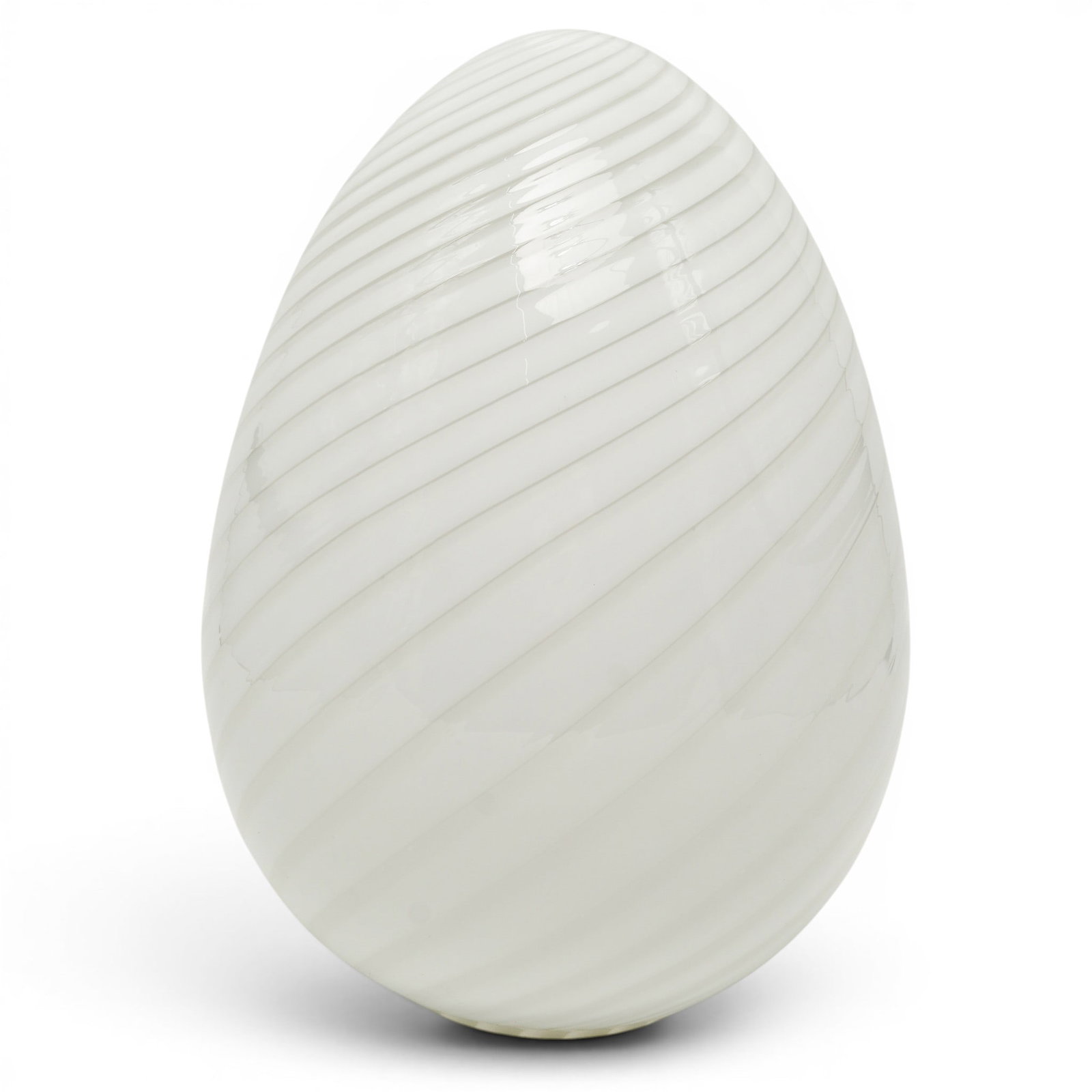 Vintage Murano Swirl Glass Egg Lamp (1 of 3)