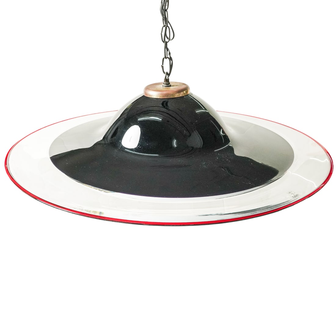 Seguso Gianni Vetri Murano Black Pendant Light (1 of 3)