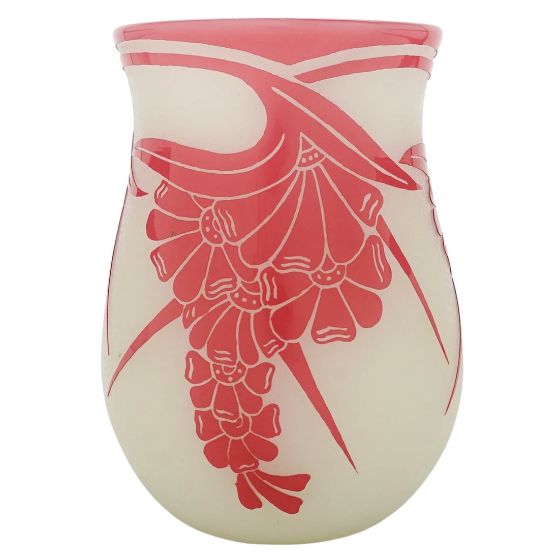 Steuben Rosaline Over Alabaster Glass Vase (1 of 7)